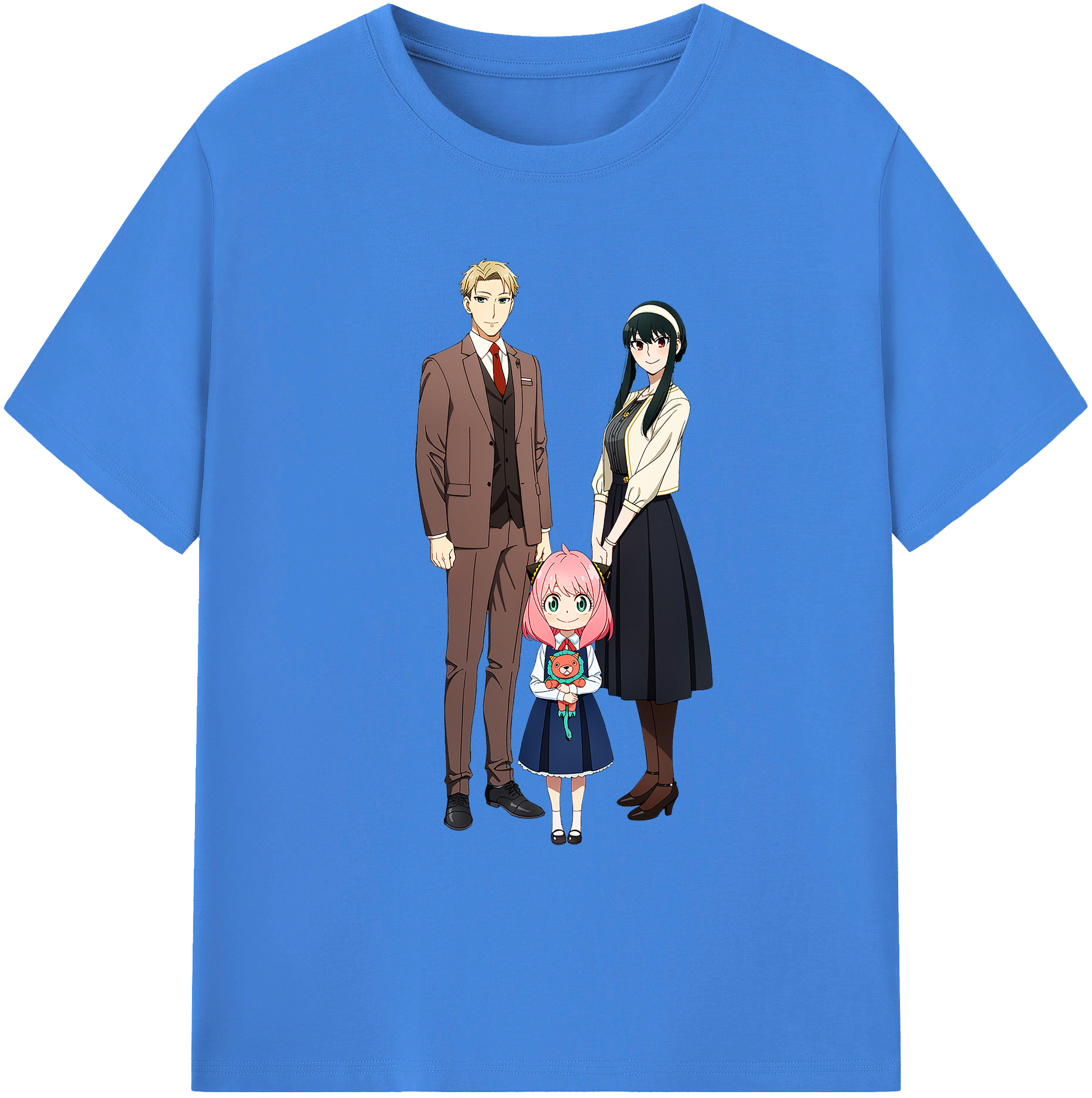 （画像用） SPY×FAMILY间谍家家酒 綿100％ メンズ半袖Tシャツ｜肌触りやわらか＆通気性