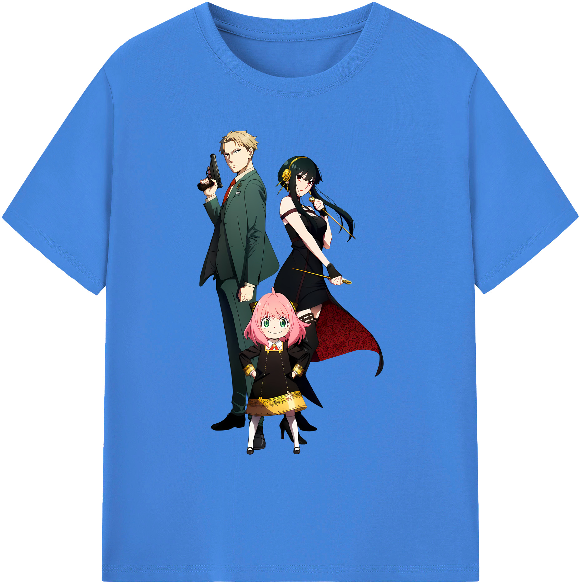 （画像用） SPY×FAMILY间谍家家酒 綿100％ メンズ半袖Tシャツ｜肌触りやわらか＆通気性