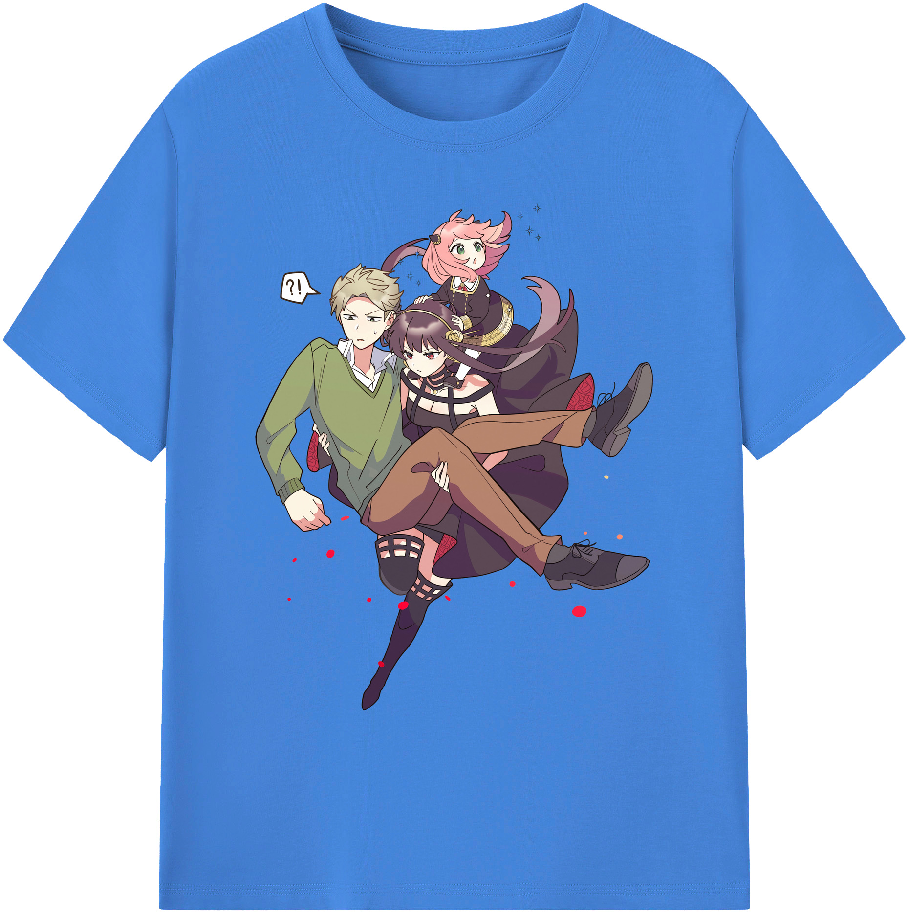 （画像用） SPY×FAMILY间谍家家酒 綿100％ メンズ半袖Tシャツ｜肌触りやわらか＆通気性