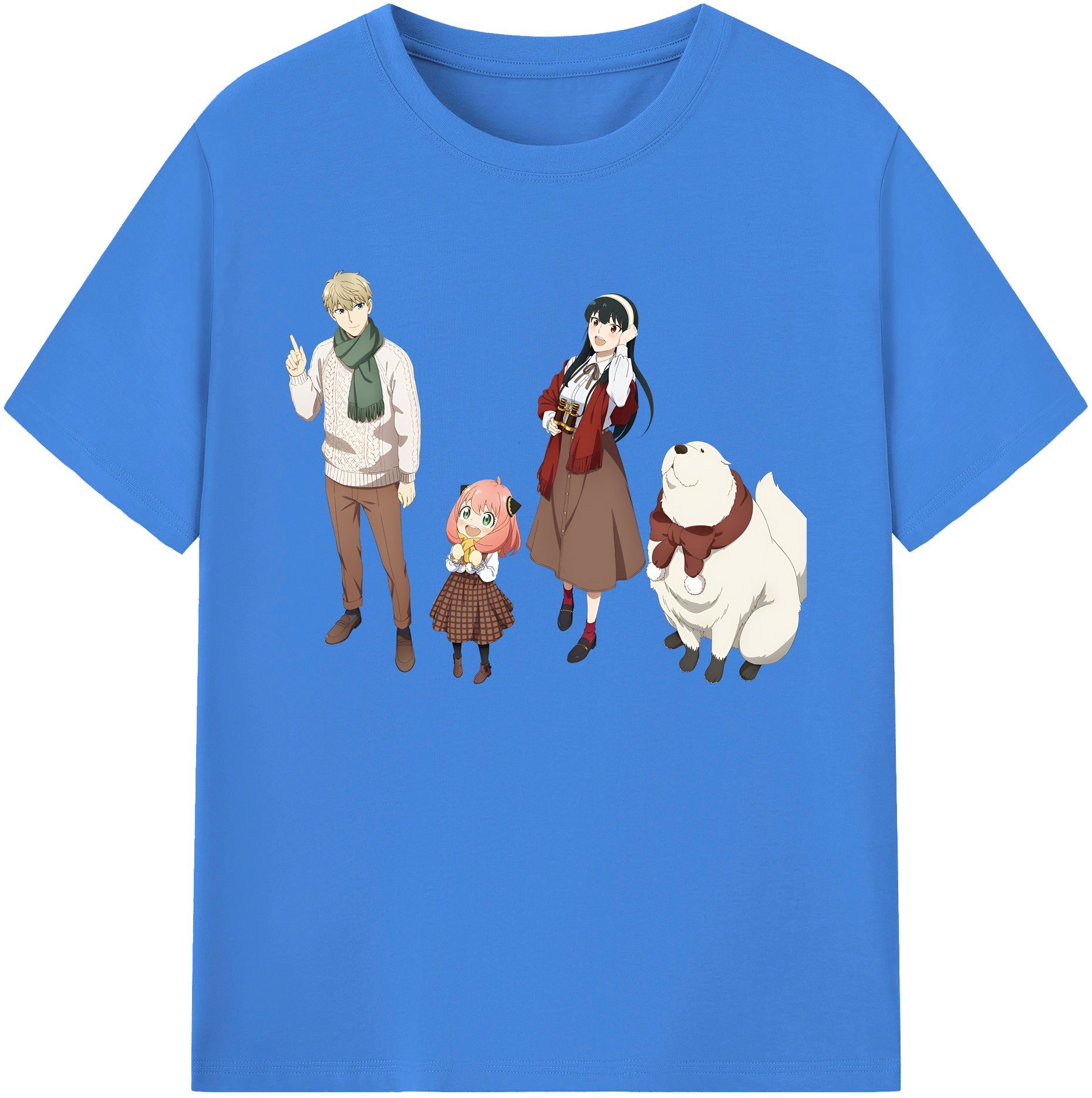 （画像用） SPY×FAMILY间谍家家酒 綿100％ メンズ半袖Tシャツ｜肌触りやわらか＆通気性