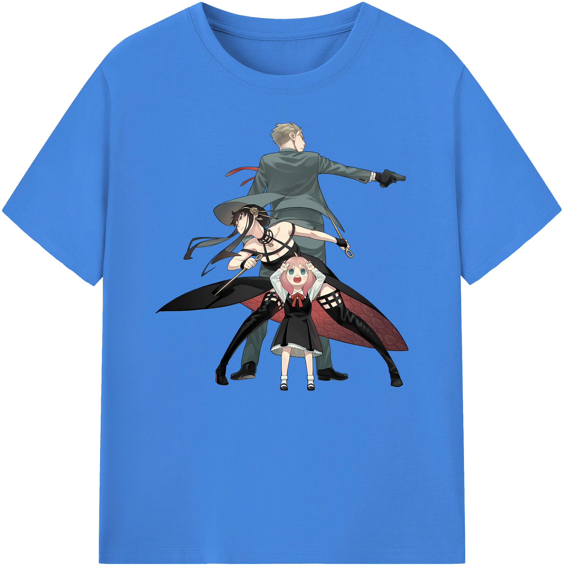 （画像用） SPY×FAMILY间谍家家酒 綿100％ メンズ半袖Tシャツ｜肌触りやわらか＆通気性