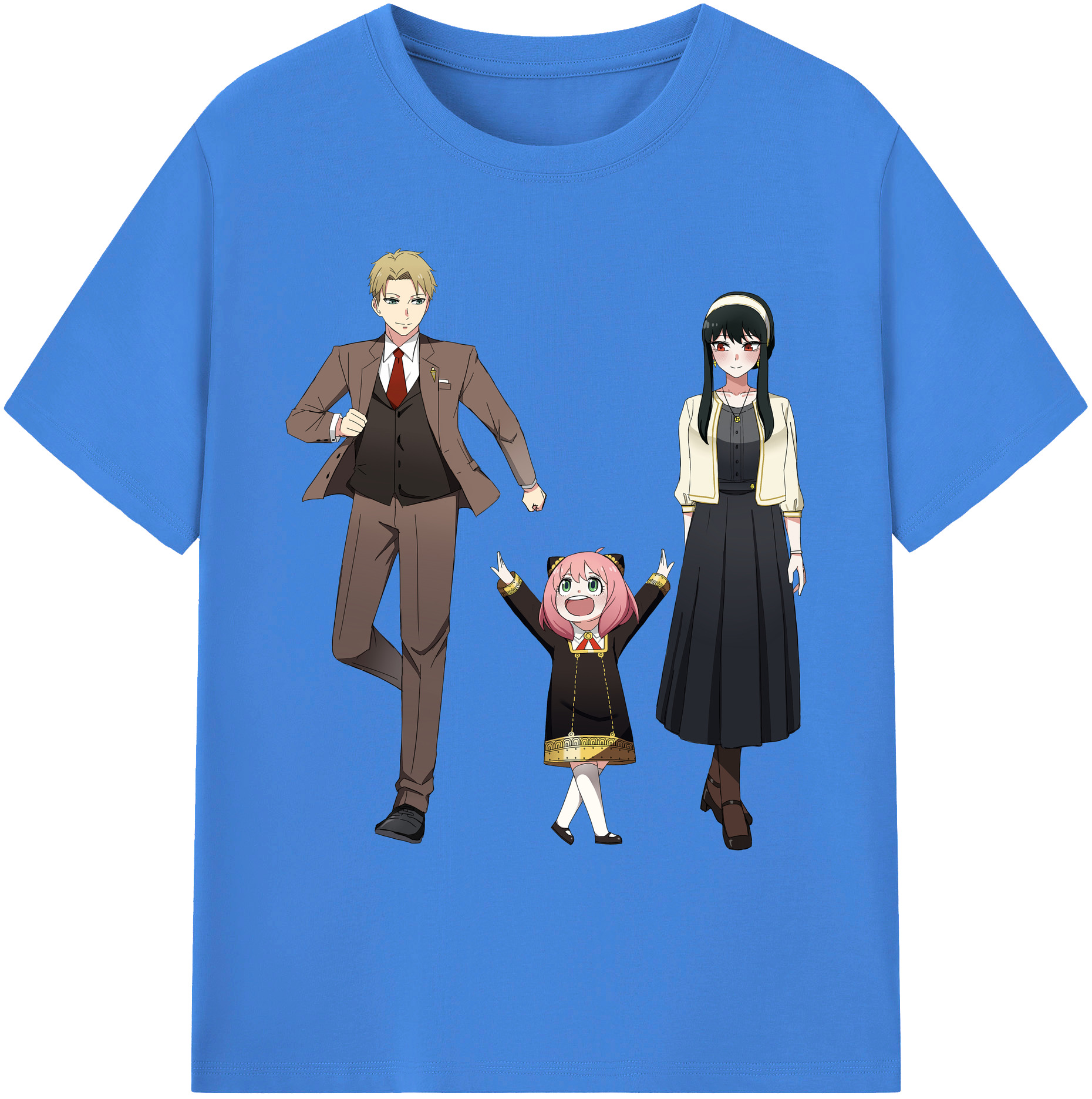 （画像用） SPY×FAMILY间谍家家酒 綿100％ メンズ半袖Tシャツ｜肌触りやわらか＆通気性