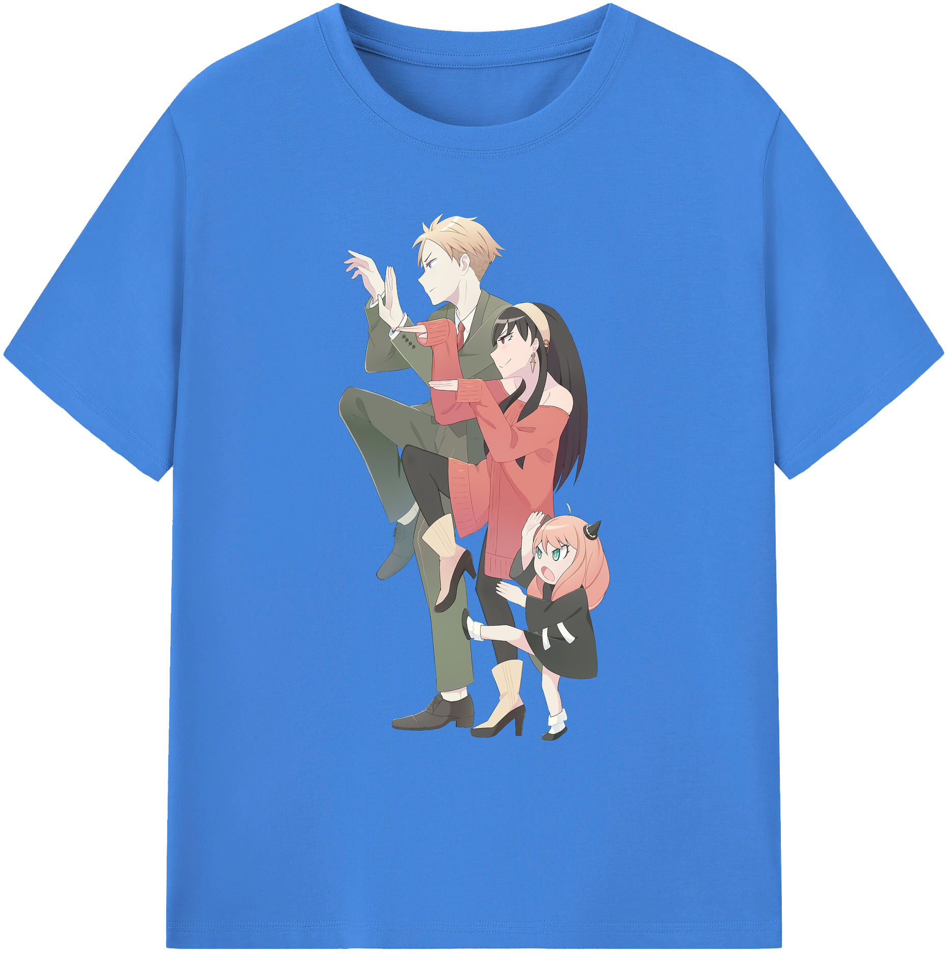 （画像用） SPY×FAMILY间谍家家酒 綿100％ メンズ半袖Tシャツ｜肌触りやわらか＆通気性