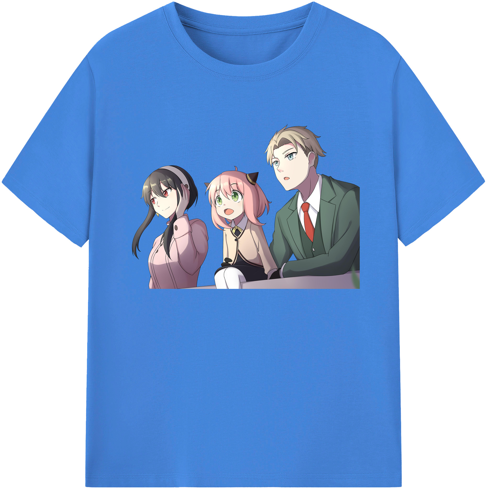 （画像用） SPY×FAMILY间谍家家酒 綿100％ メンズ半袖Tシャツ｜肌触りやわらか＆通気性