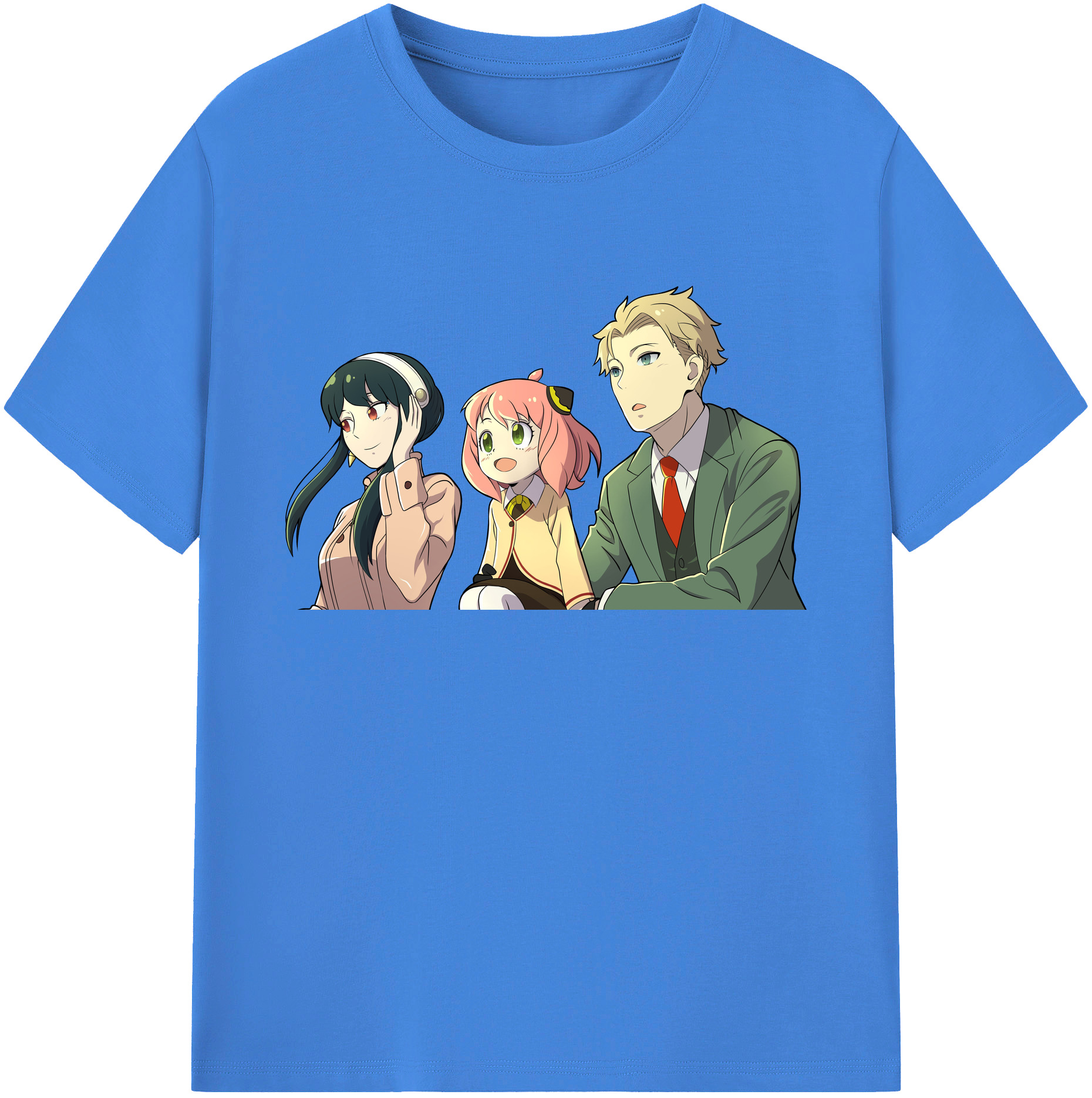 （画像用） SPY×FAMILY间谍家家酒 綿100％ メンズ半袖Tシャツ｜肌触りやわらか＆通気性
