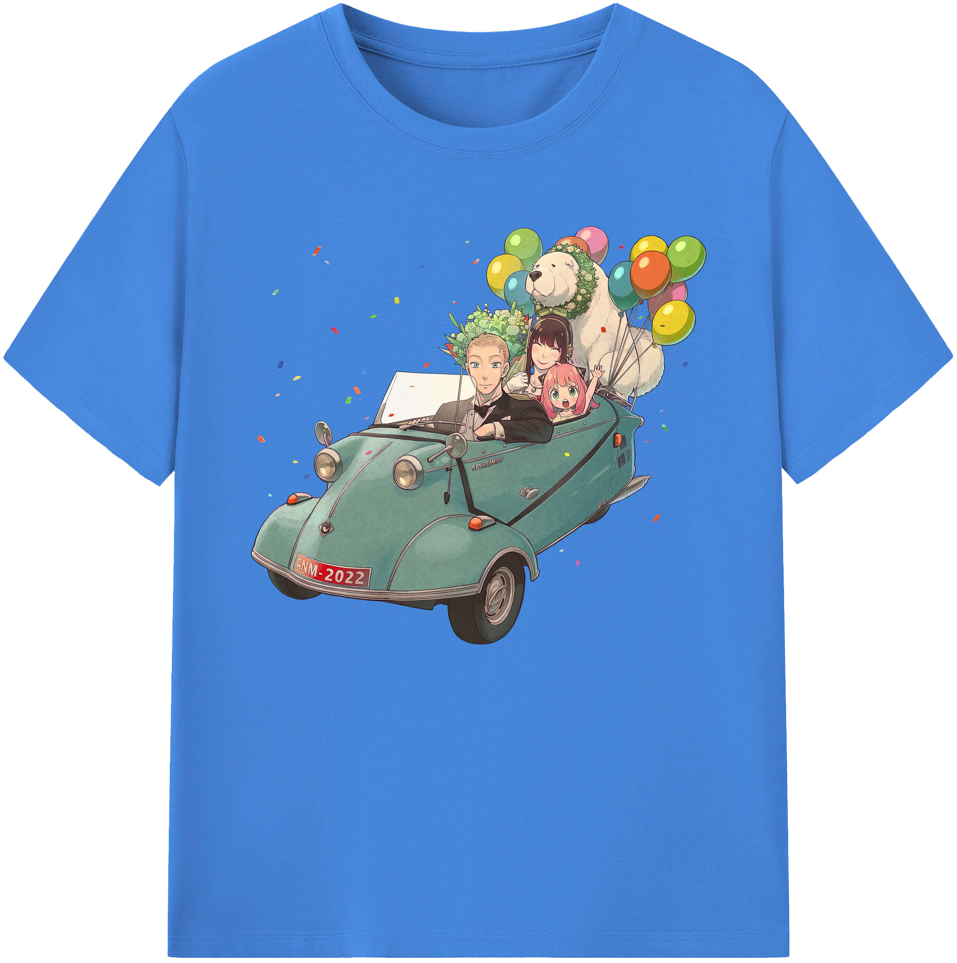 （画像用） SPY×FAMILY间谍家家酒 綿100％ メンズ半袖Tシャツ｜肌触りやわらか＆通気性