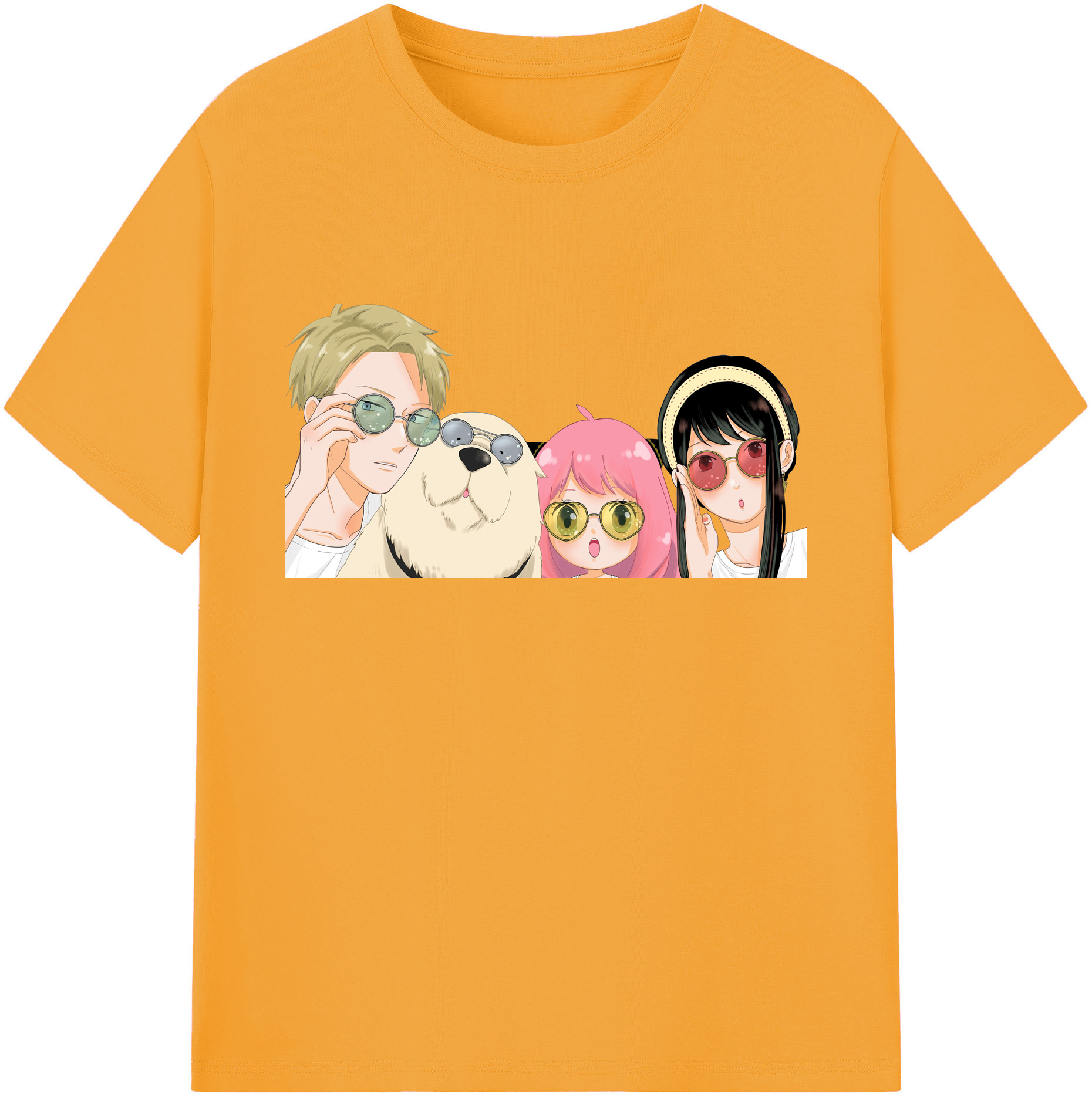 （画像用） SPY×FAMILY间谍家家酒 綿100％ メンズ半袖Tシャツ｜肌触りやわらか＆通気性