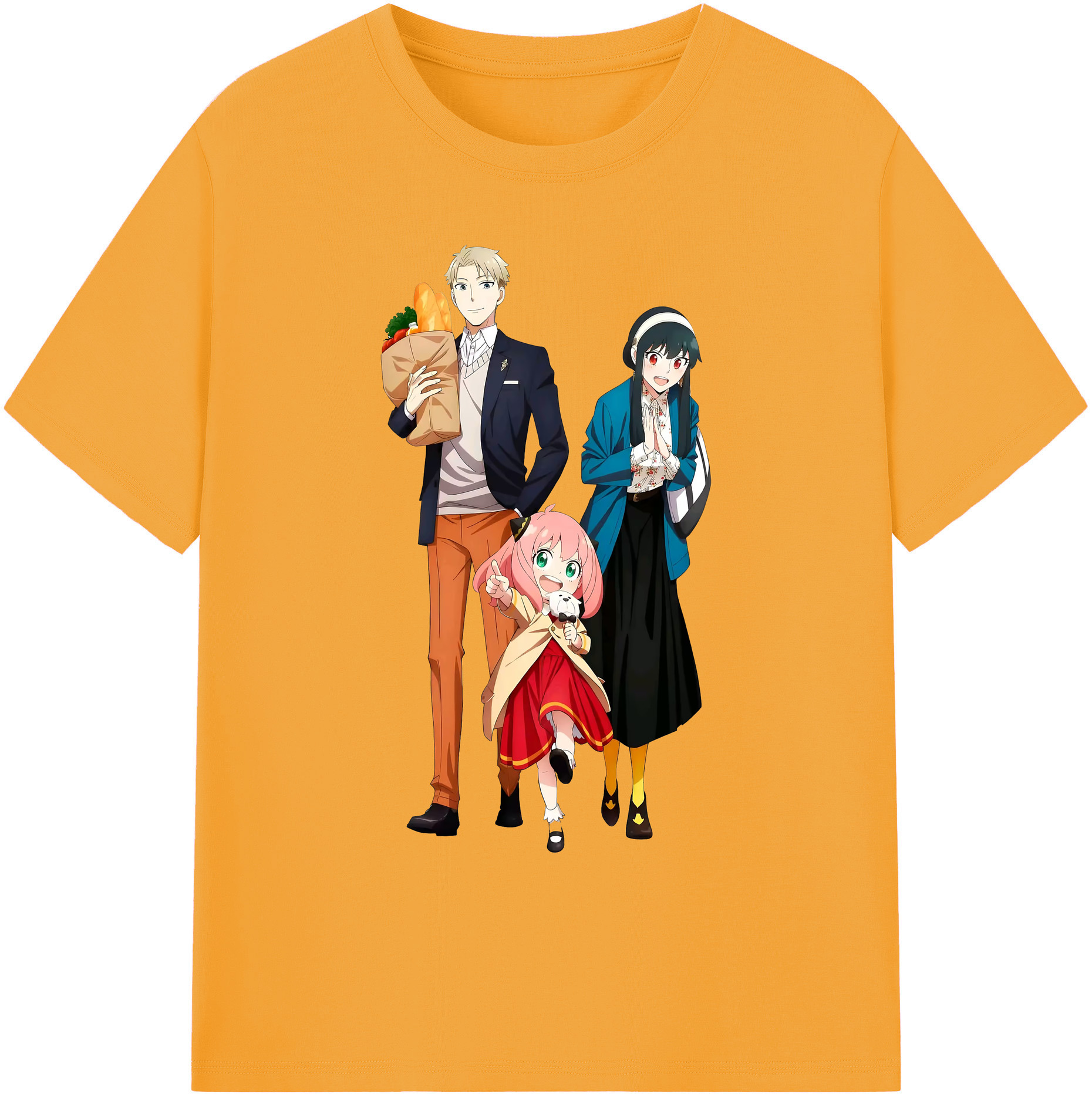（画像用） SPY×FAMILY间谍家家酒 綿100％ メンズ半袖Tシャツ｜肌触りやわらか＆通気性