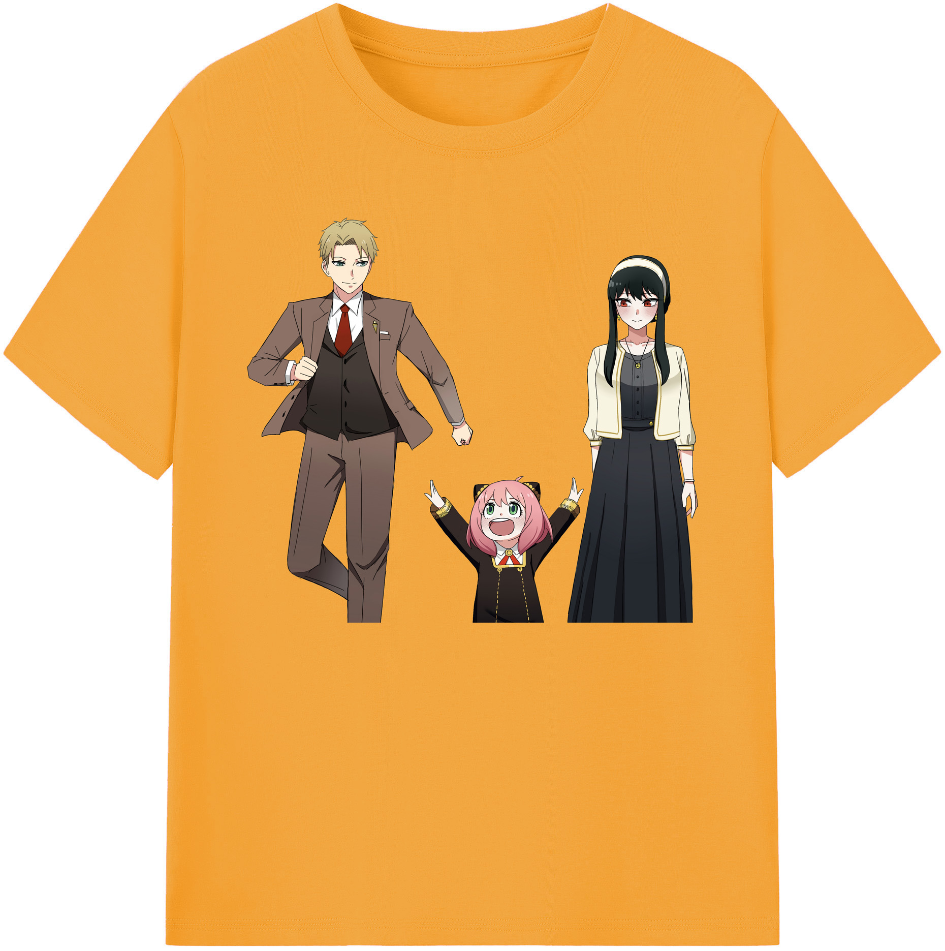（画像用） SPY×FAMILY间谍家家酒 綿100％ メンズ半袖Tシャツ｜肌触りやわらか＆通気性