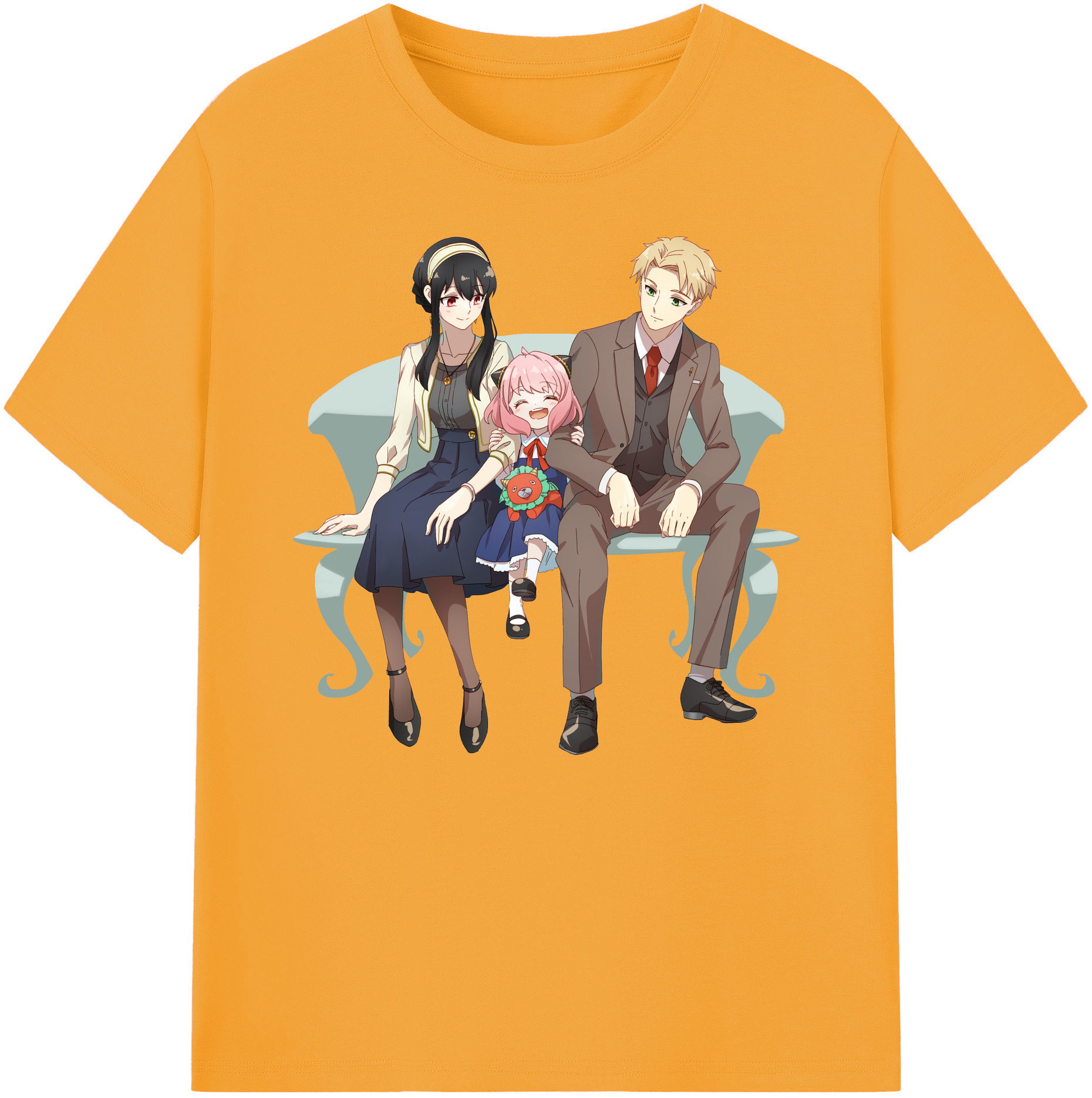 （画像用） SPY×FAMILY间谍家家酒 綿100％ メンズ半袖Tシャツ｜肌触りやわらか＆通気性