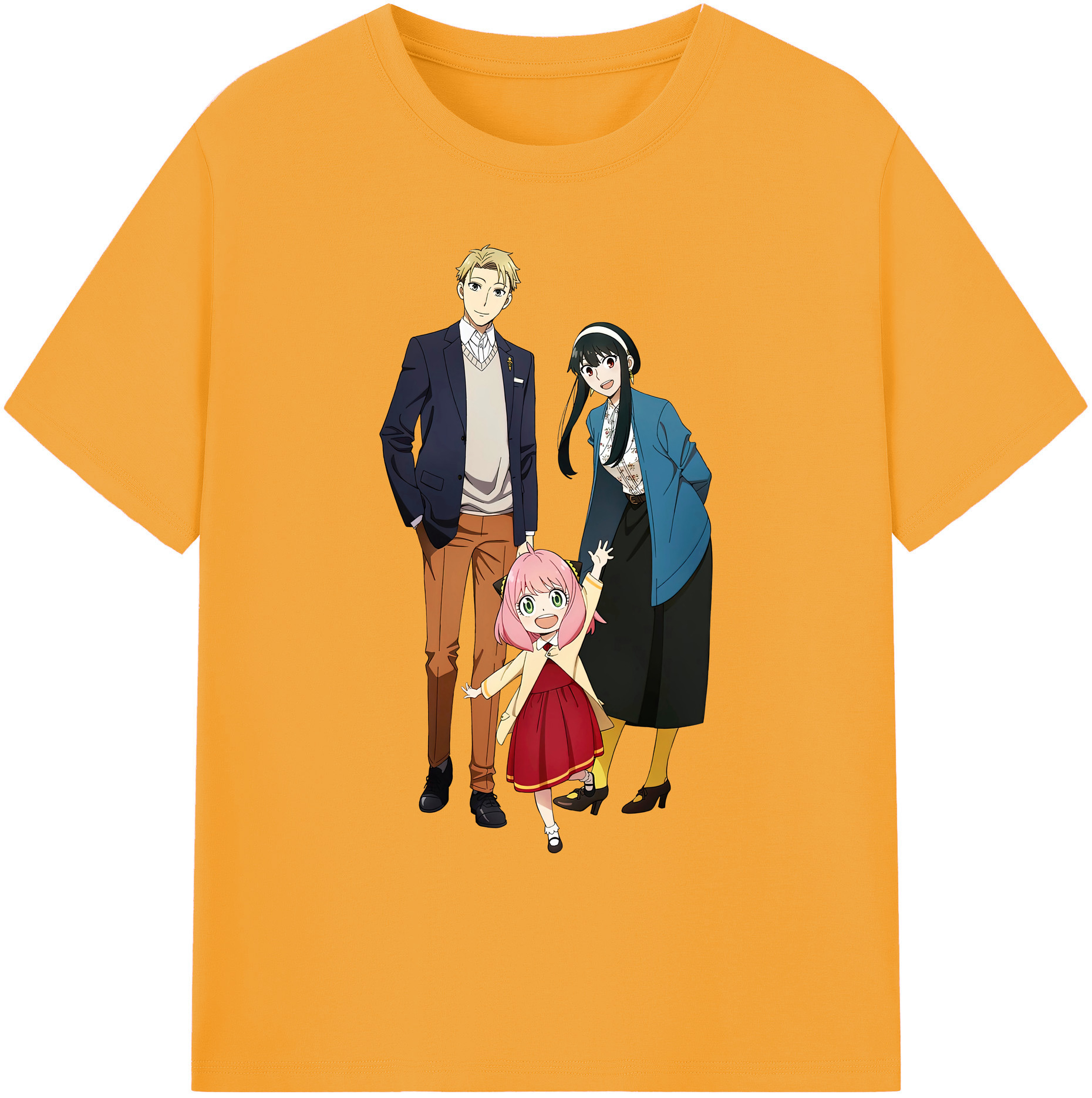 （画像用） SPY×FAMILY间谍家家酒 綿100％ メンズ半袖Tシャツ｜肌触りやわらか＆通気性