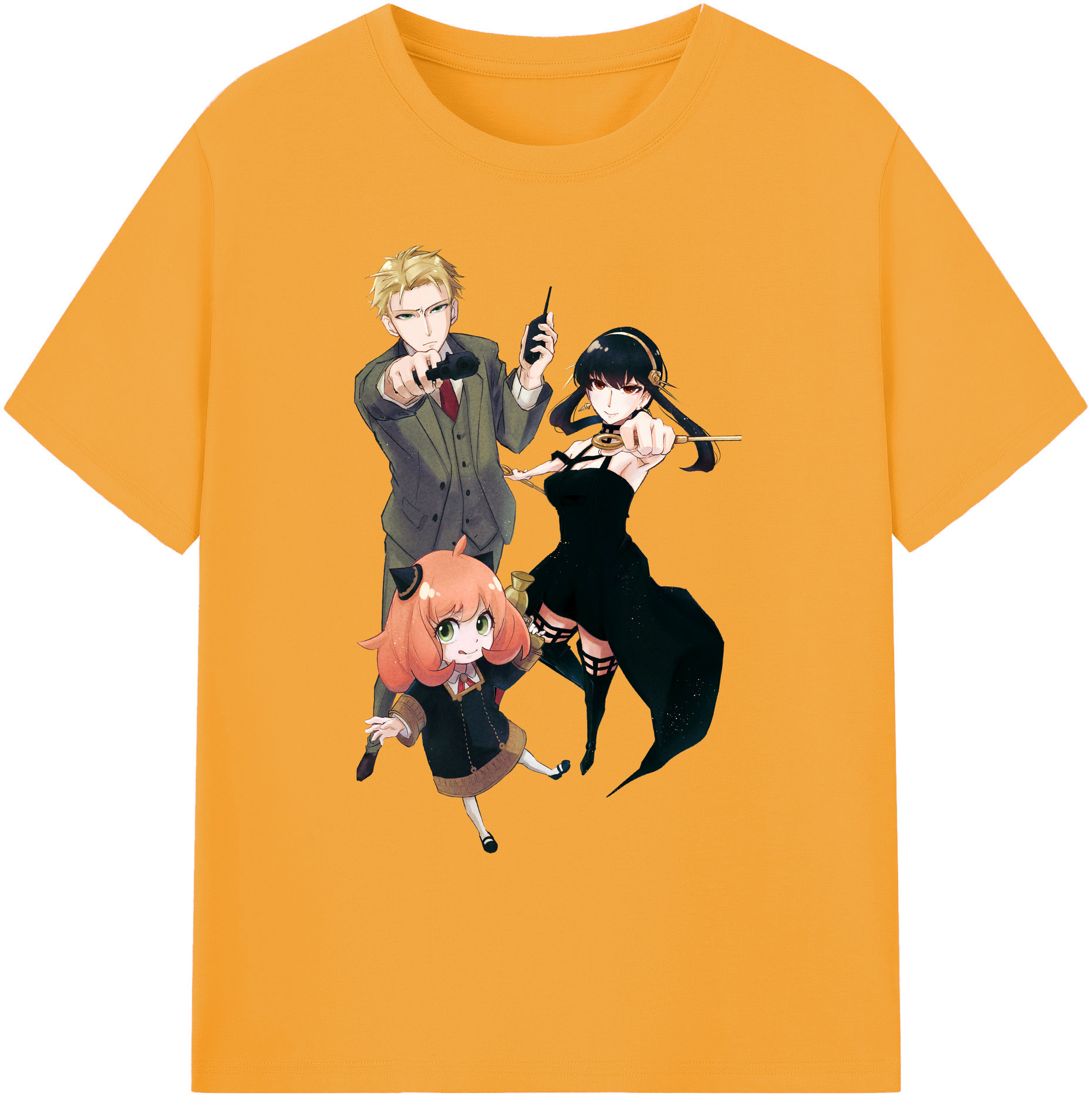 （画像用） SPY×FAMILY间谍家家酒 綿100％ メンズ半袖Tシャツ｜肌触りやわらか＆通気性