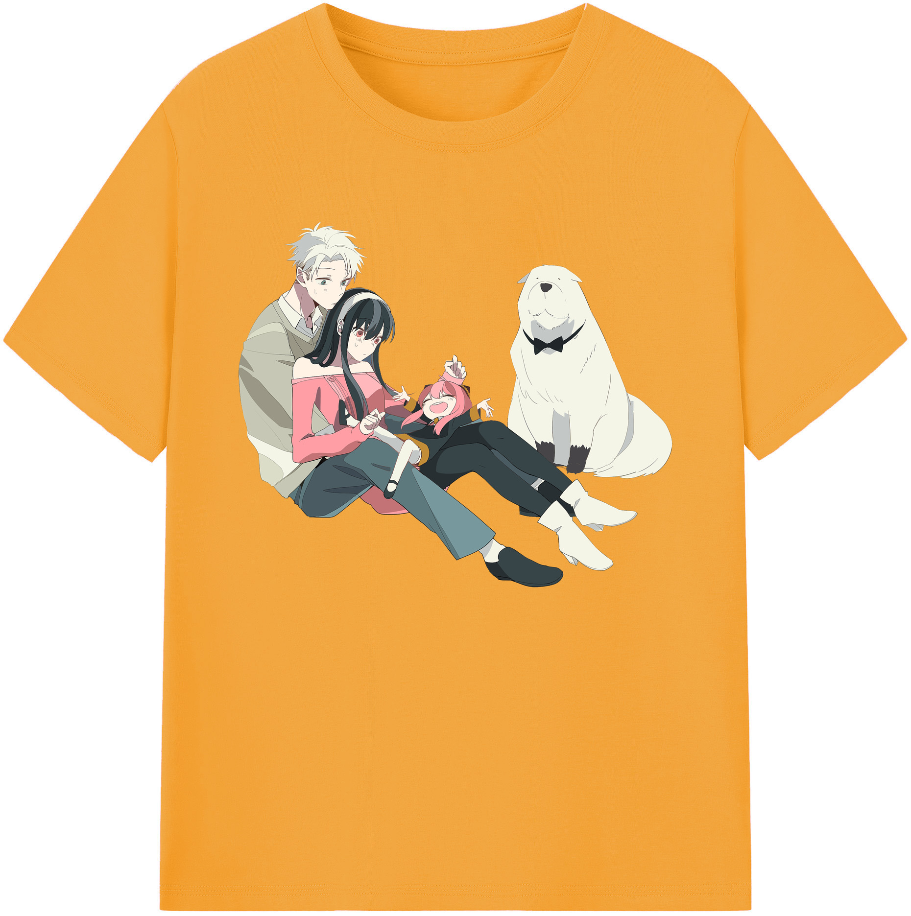 （画像用） SPY×FAMILY间谍家家酒 綿100％ メンズ半袖Tシャツ｜肌触りやわらか＆通気性