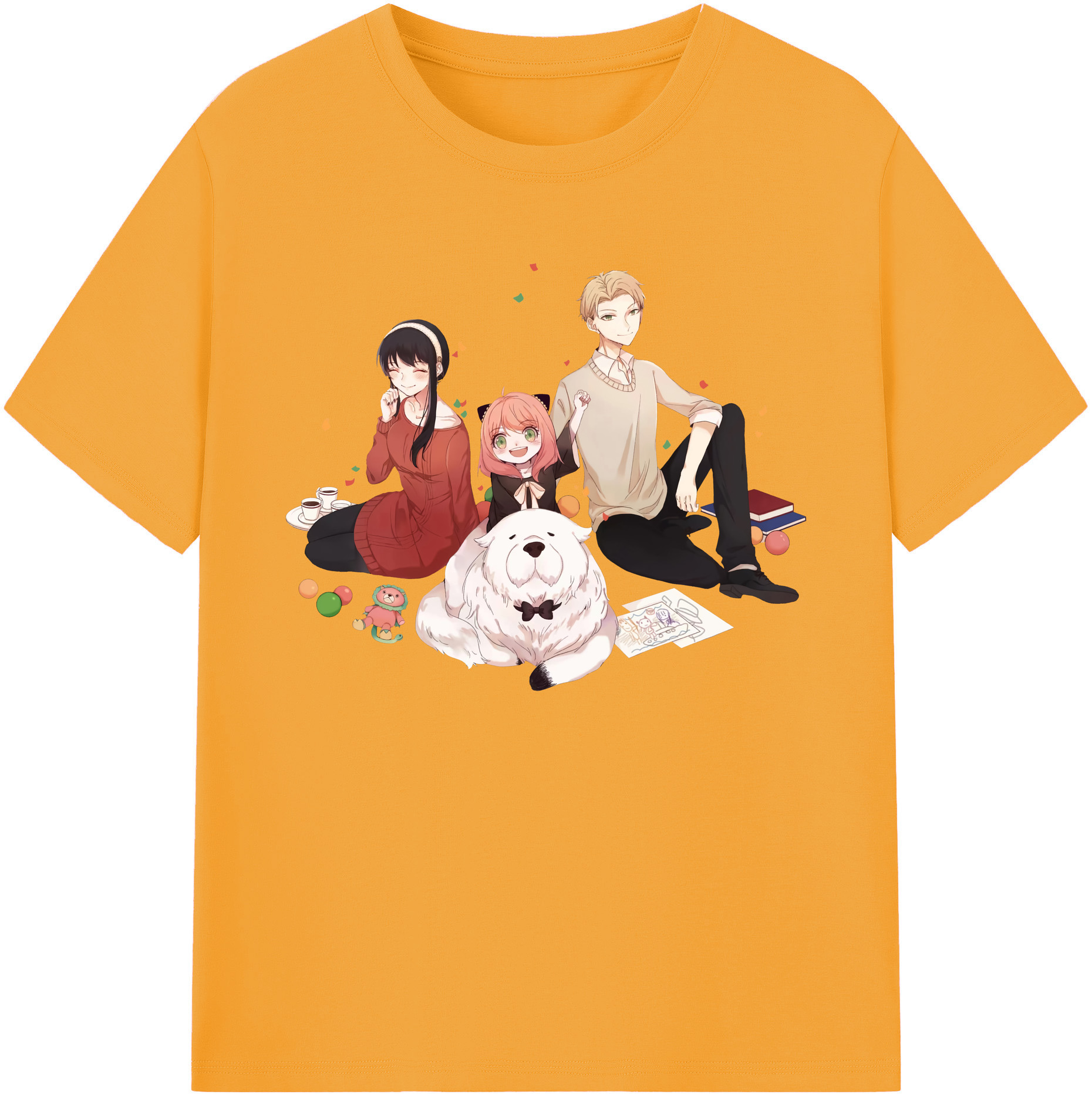 （画像用） SPY×FAMILY间谍家家酒 綿100％ メンズ半袖Tシャツ｜肌触りやわらか＆通気性
