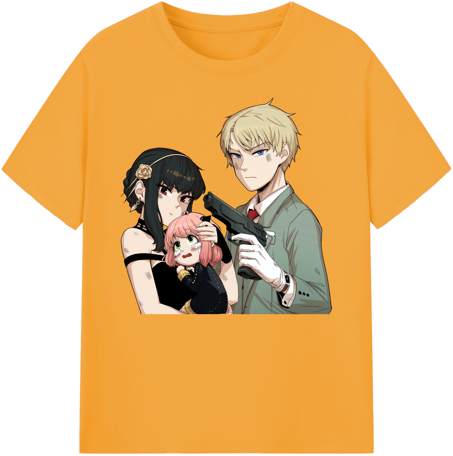 （画像用） SPY×FAMILY间谍家家酒 綿100％ メンズ半袖Tシャツ｜肌触りやわらか＆通気性