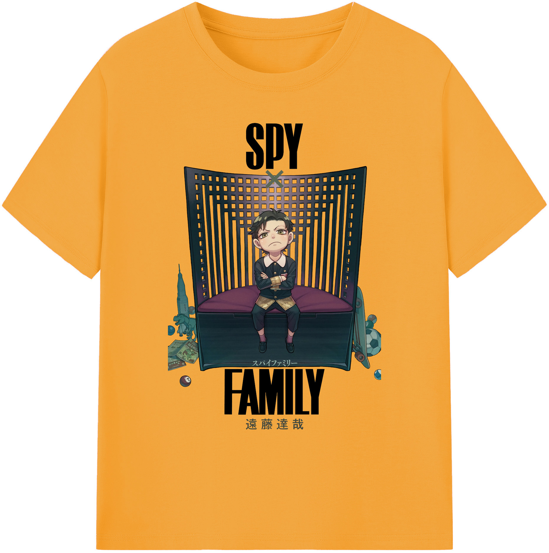 （画像用） SPY×FAMILY间谍家家酒 綿100％ メンズ半袖Tシャツ｜肌触りやわらか＆通気性