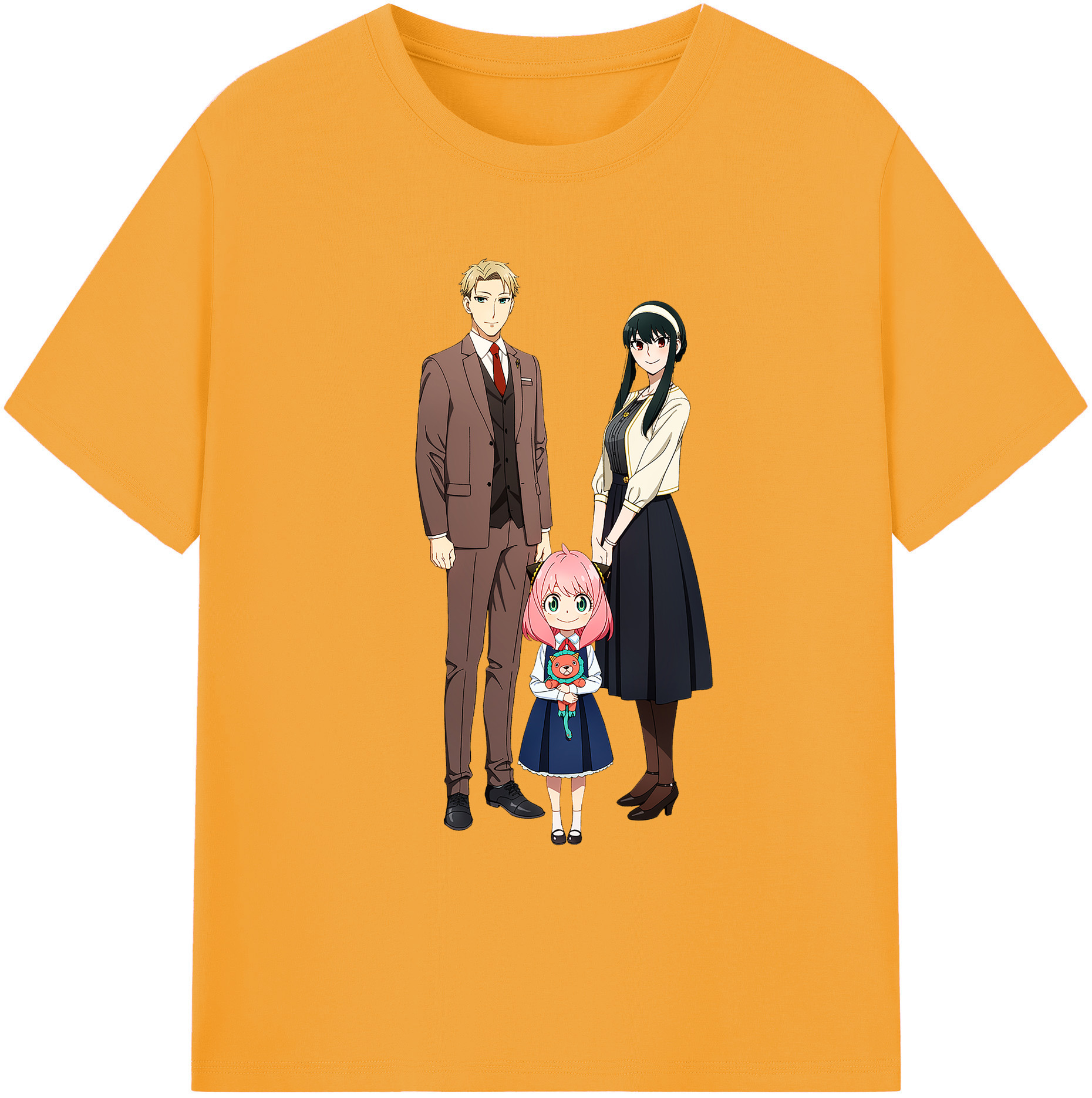 （画像用） SPY×FAMILY间谍家家酒 綿100％ メンズ半袖Tシャツ｜肌触りやわらか＆通気性