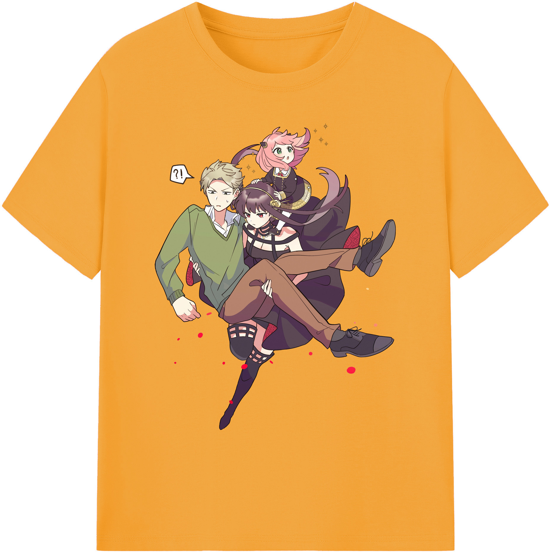 （画像用） SPY×FAMILY间谍家家酒 綿100％ メンズ半袖Tシャツ｜肌触りやわらか＆通気性