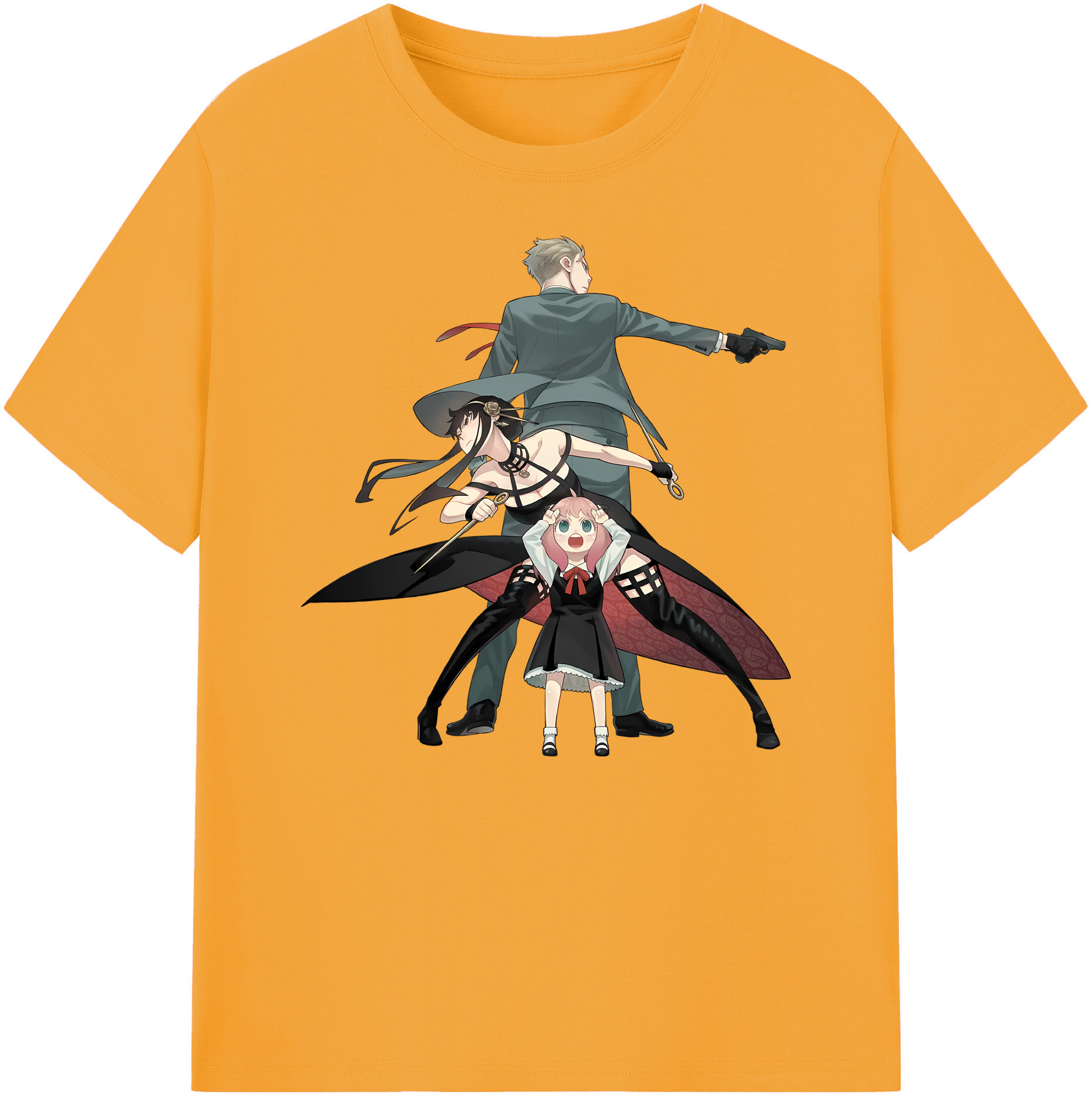 （画像用） SPY×FAMILY间谍家家酒 綿100％ メンズ半袖Tシャツ｜肌触りやわらか＆通気性