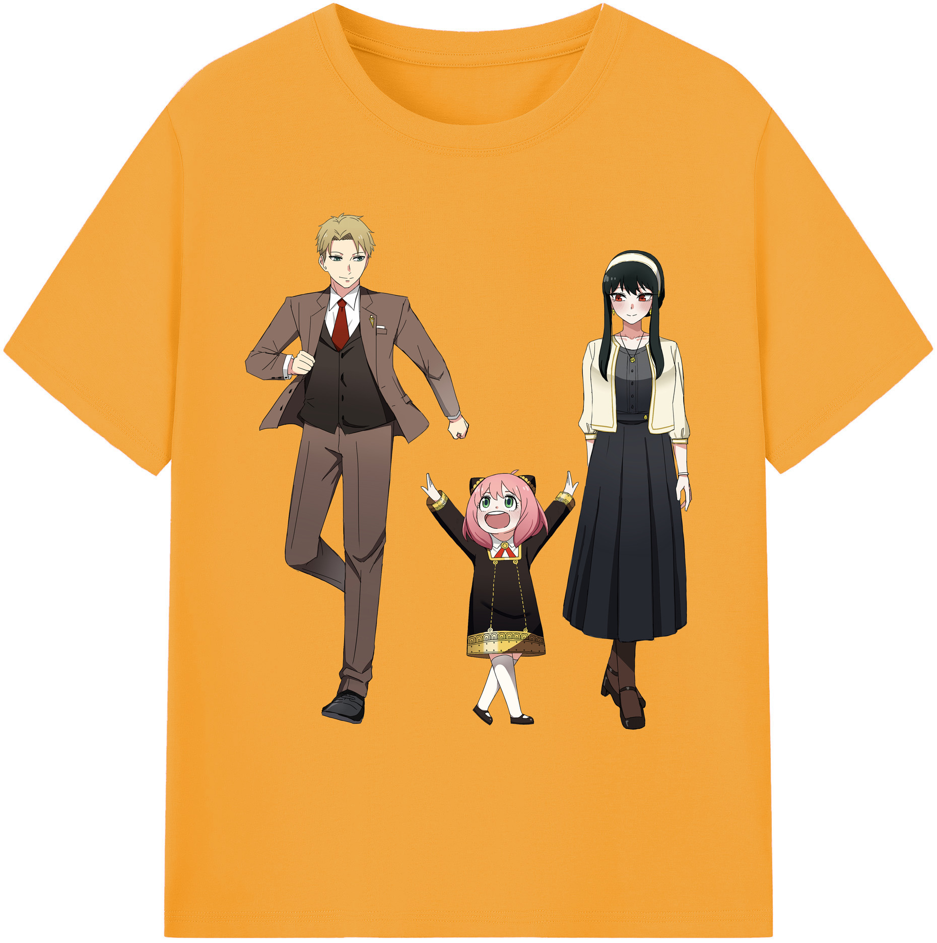 （画像用） SPY×FAMILY间谍家家酒 綿100％ メンズ半袖Tシャツ｜肌触りやわらか＆通気性