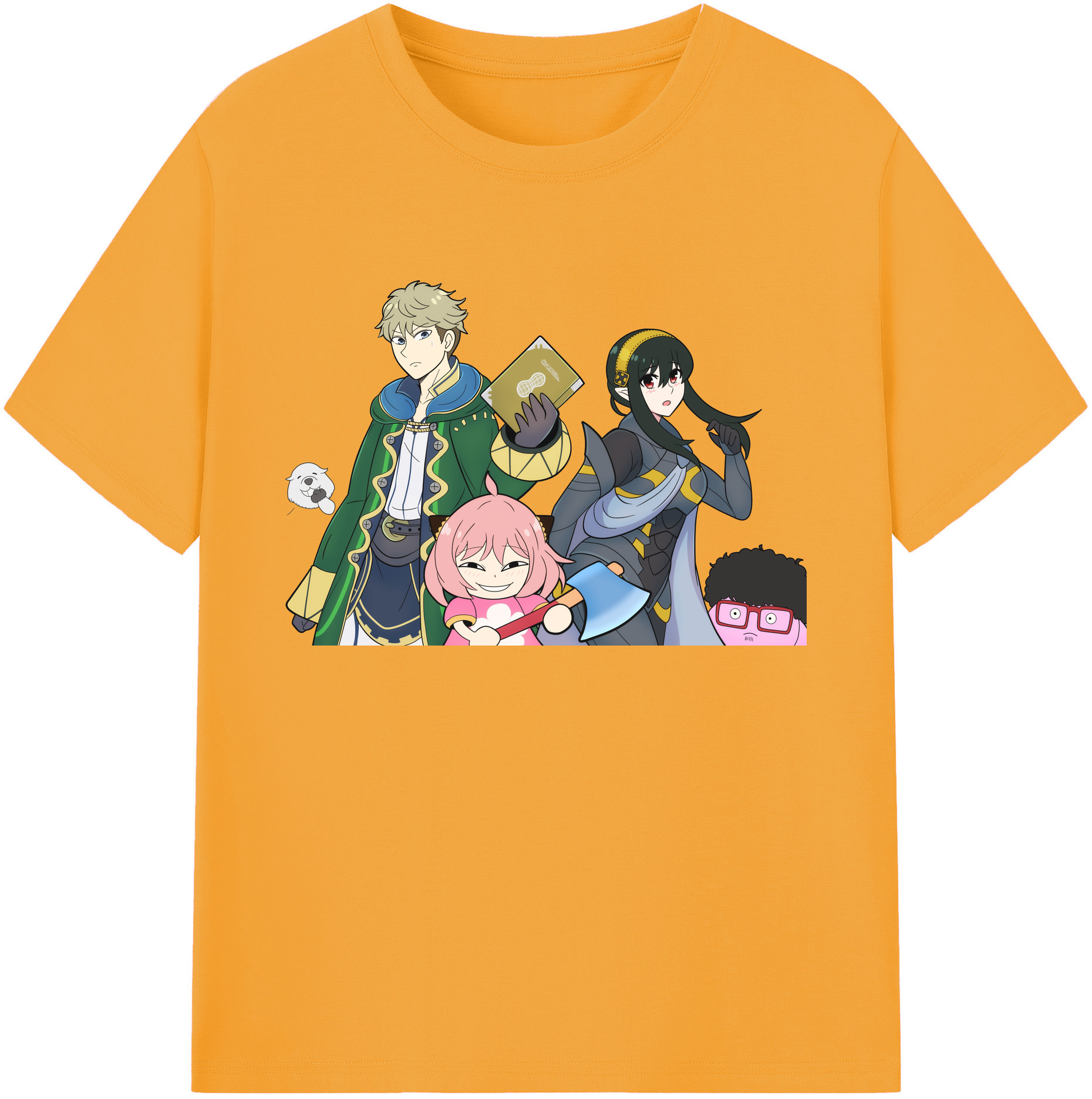（画像用） SPY×FAMILY间谍家家酒 綿100％ メンズ半袖Tシャツ｜肌触りやわらか＆通気性
