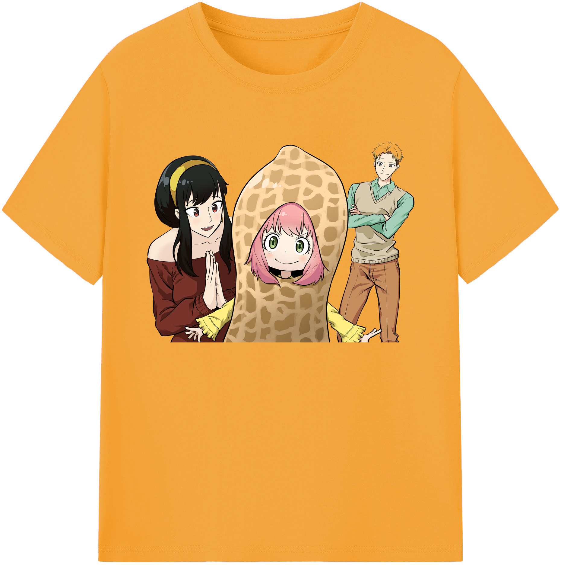 （画像用） SPY×FAMILY间谍家家酒 綿100％ メンズ半袖Tシャツ｜肌触りやわらか＆通気性