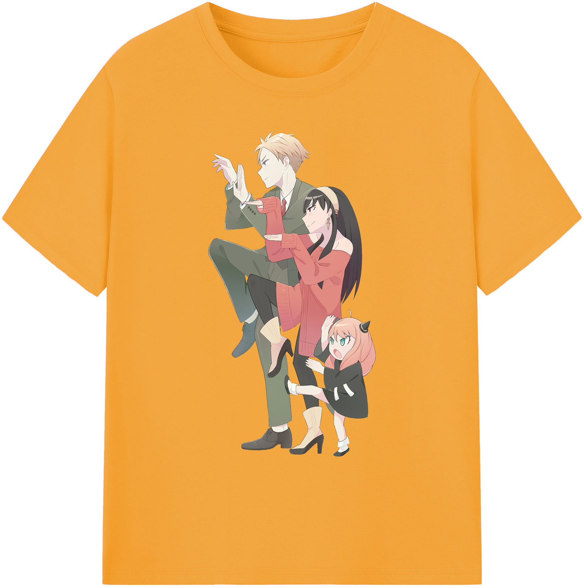 （画像用） SPY×FAMILY间谍家家酒 綿100％ メンズ半袖Tシャツ｜肌触りやわらか＆通気性
