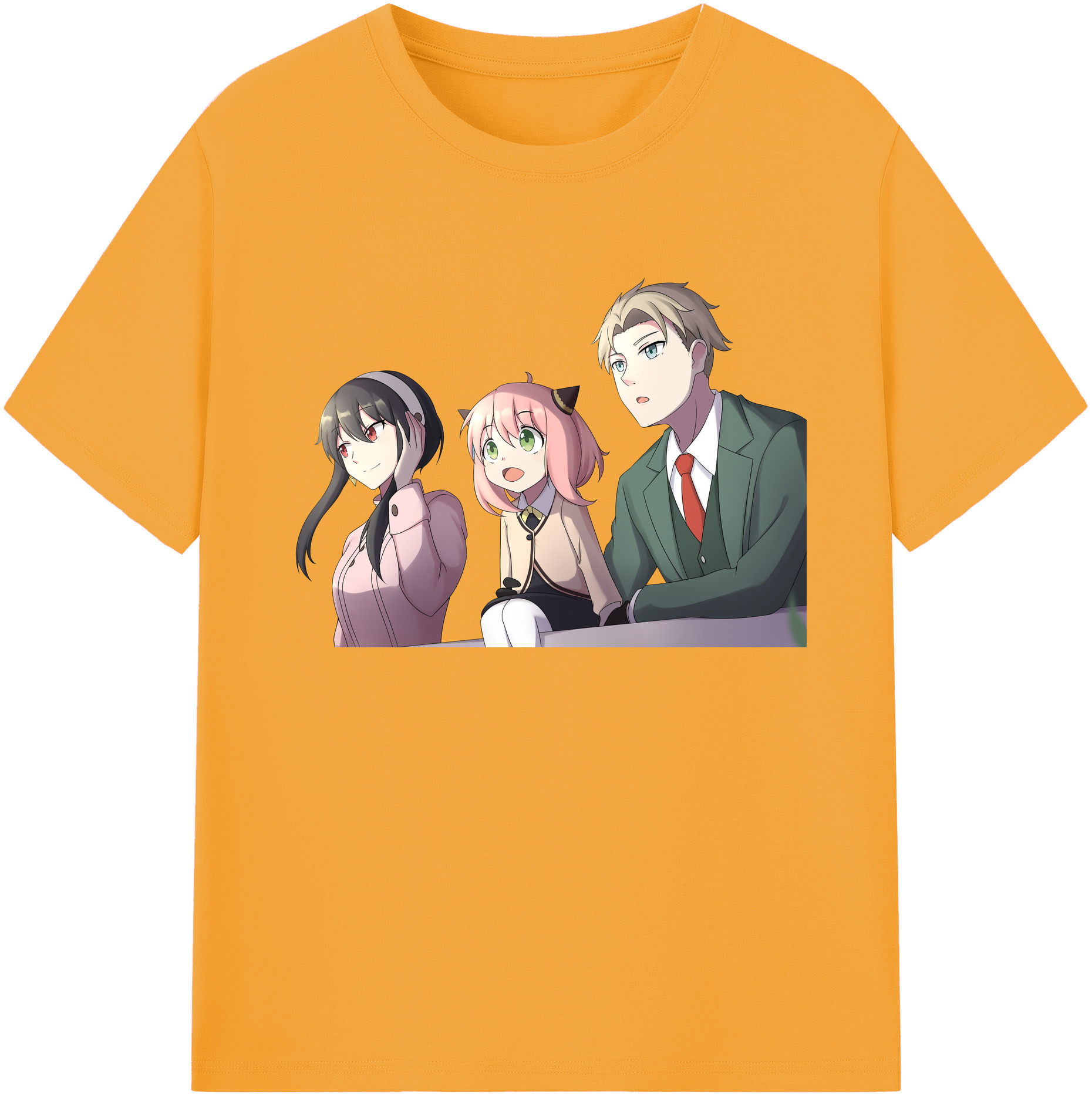 （画像用） SPY×FAMILY间谍家家酒 綿100％ メンズ半袖Tシャツ｜肌触りやわらか＆通気性