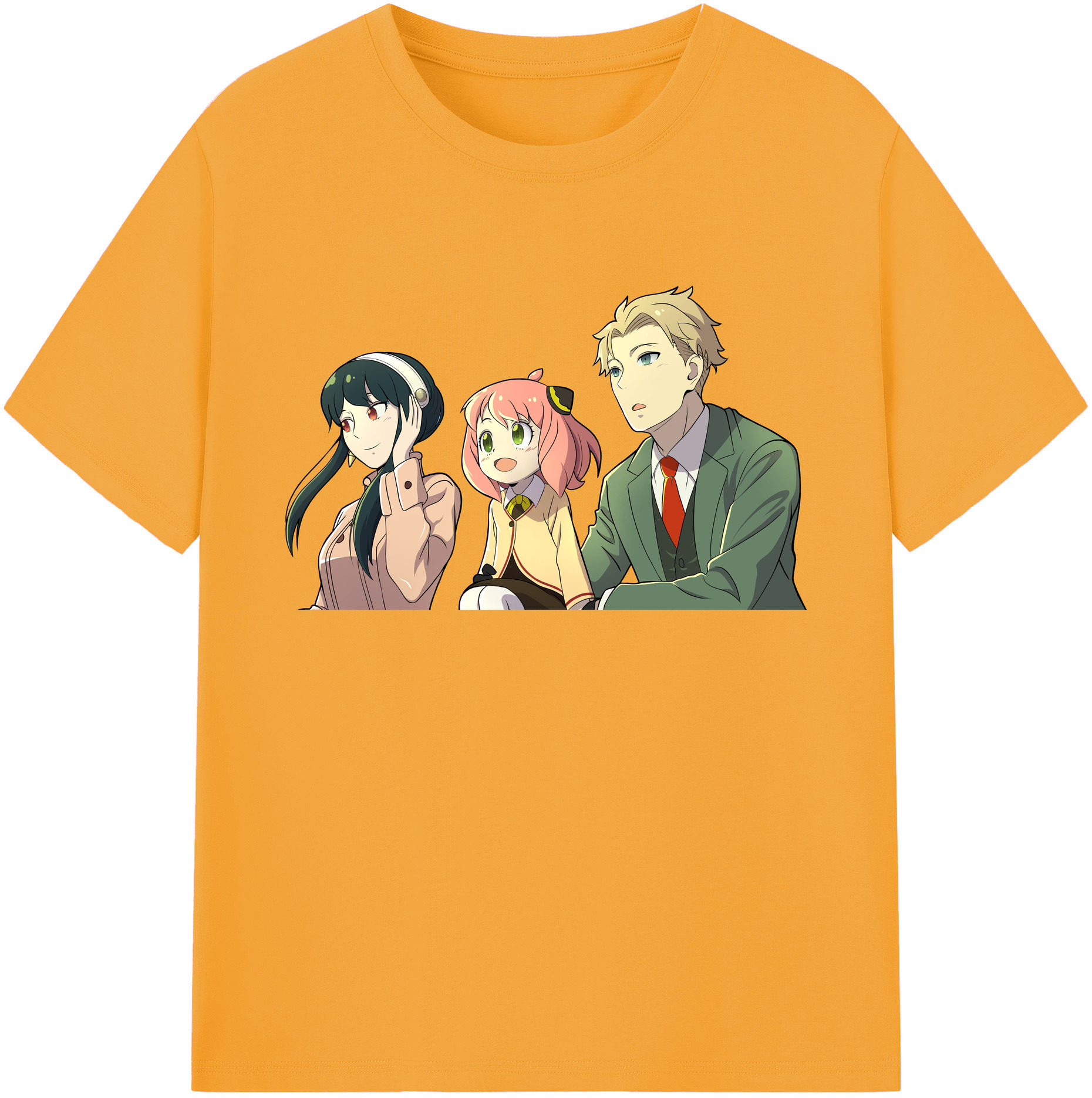 （画像用） SPY×FAMILY间谍家家酒 綿100％ メンズ半袖Tシャツ｜肌触りやわらか＆通気性