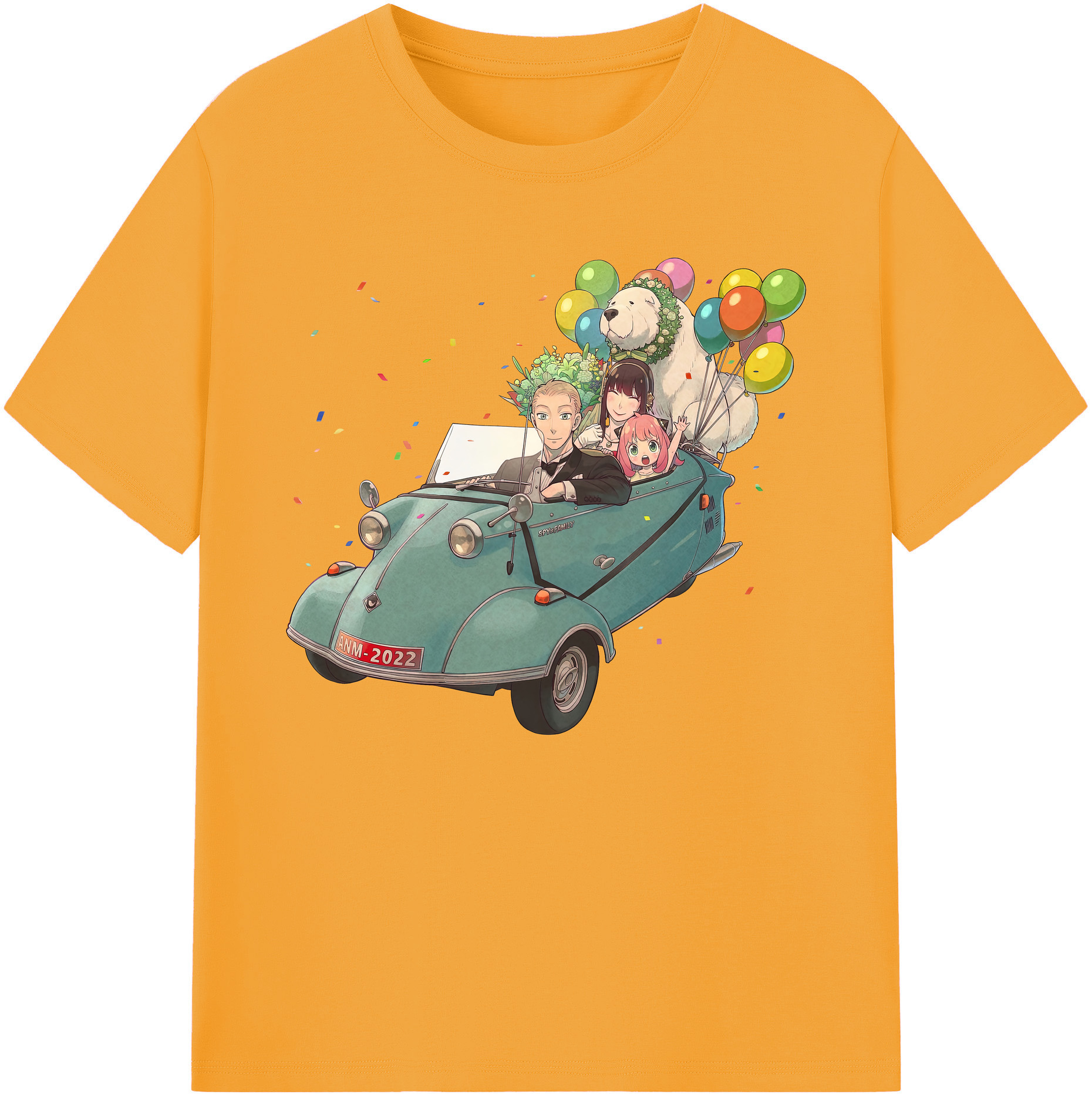 （画像用） SPY×FAMILY间谍家家酒 綿100％ メンズ半袖Tシャツ｜肌触りやわらか＆通気性
