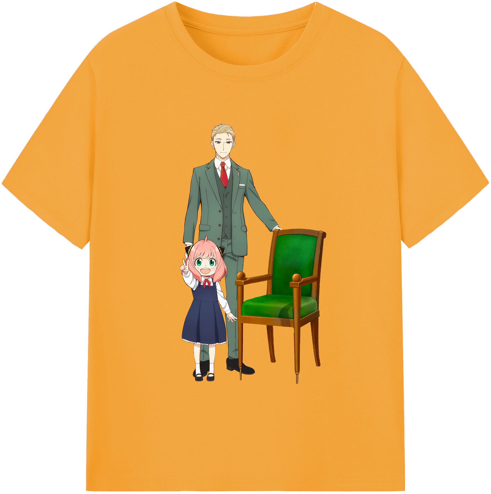 （画像用） SPY×FAMILY间谍家家酒 綿100％ メンズ半袖Tシャツ｜肌触りやわらか＆通気性
