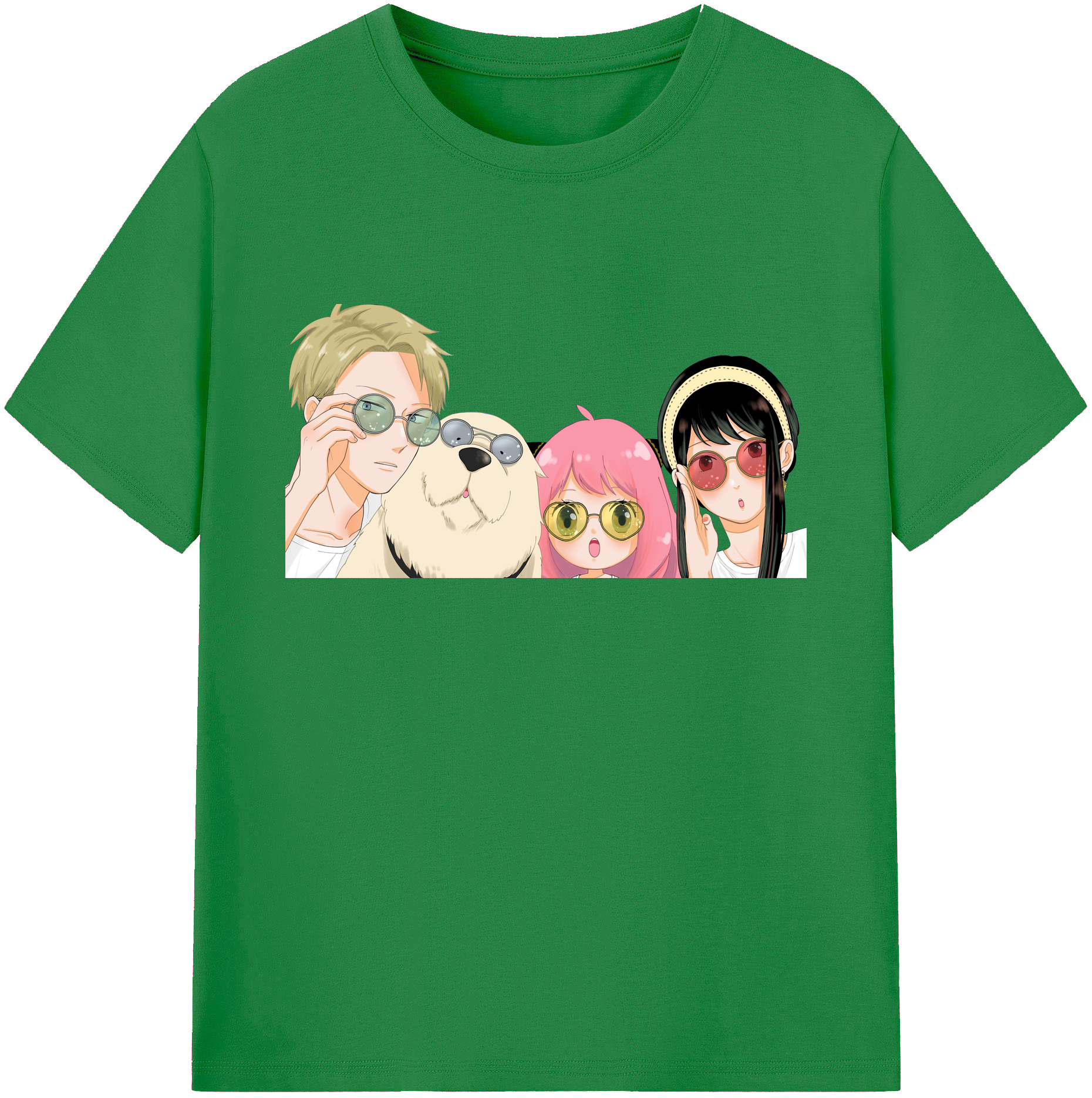 （画像用） SPY×FAMILY间谍家家酒 綿100％ メンズ半袖Tシャツ｜肌触りやわらか＆通気性