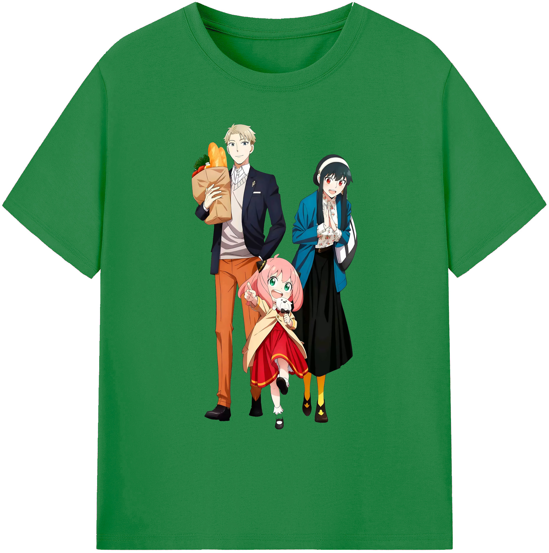 （画像用） SPY×FAMILY间谍家家酒 綿100％ メンズ半袖Tシャツ｜肌触りやわらか＆通気性