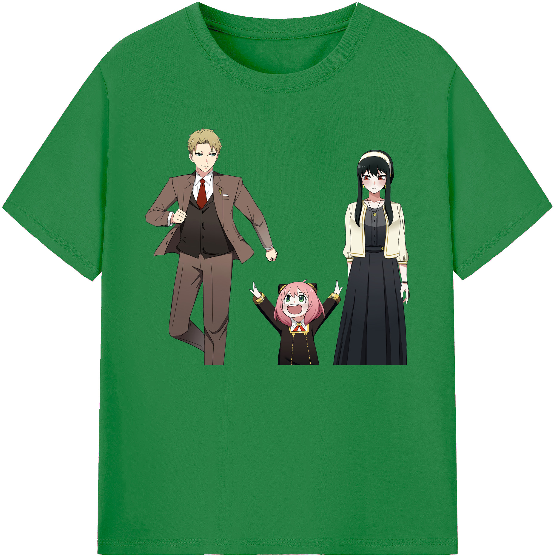 （画像用） SPY×FAMILY间谍家家酒 綿100％ メンズ半袖Tシャツ｜肌触りやわらか＆通気性