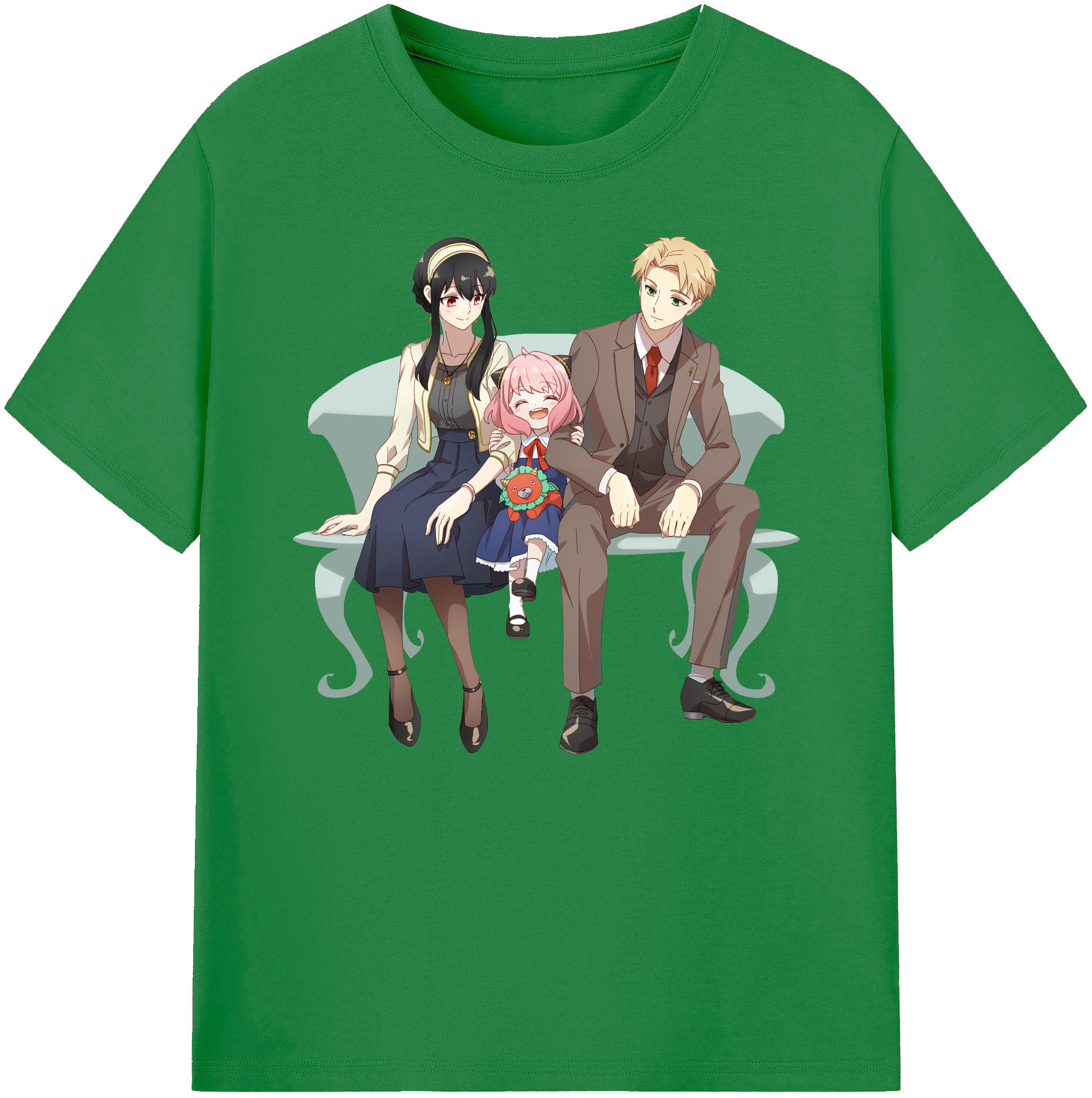 （画像用） SPY×FAMILY间谍家家酒 綿100％ メンズ半袖Tシャツ｜肌触りやわらか＆通気性