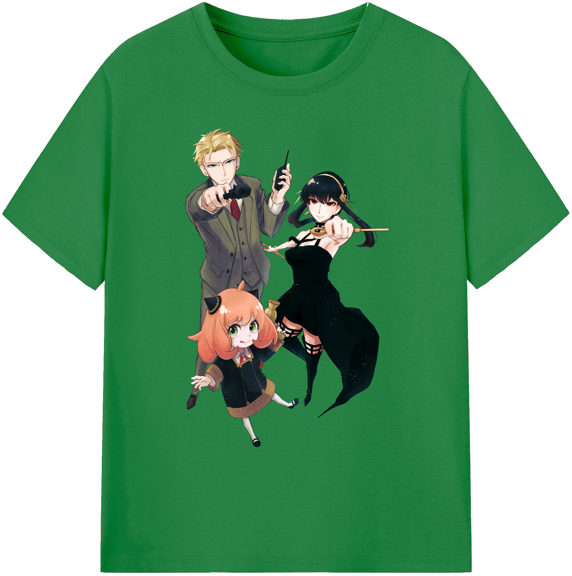 （画像用） SPY×FAMILY间谍家家酒 綿100％ メンズ半袖Tシャツ｜肌触りやわらか＆通気性