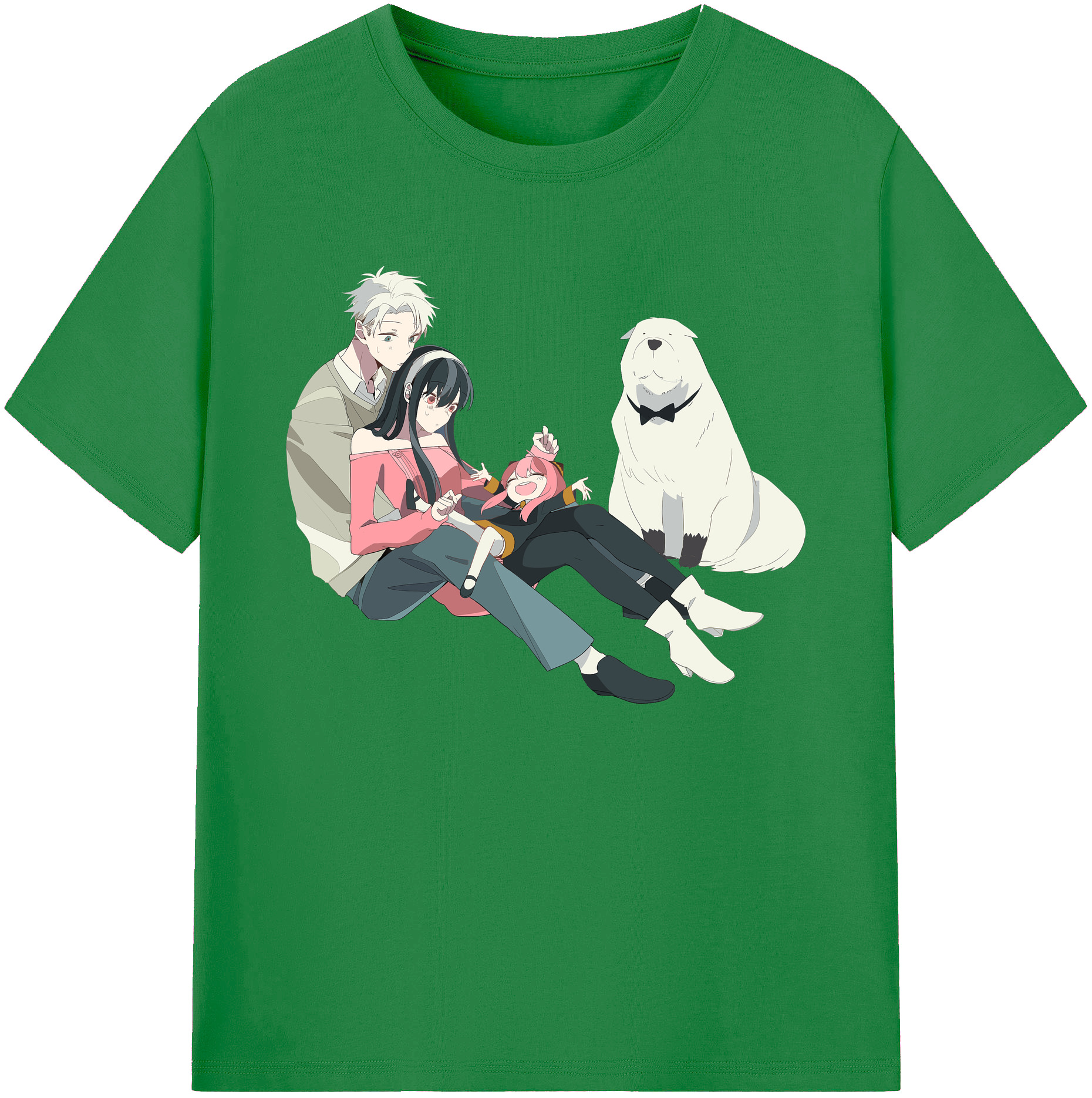（画像用） SPY×FAMILY间谍家家酒 綿100％ メンズ半袖Tシャツ｜肌触りやわらか＆通気性