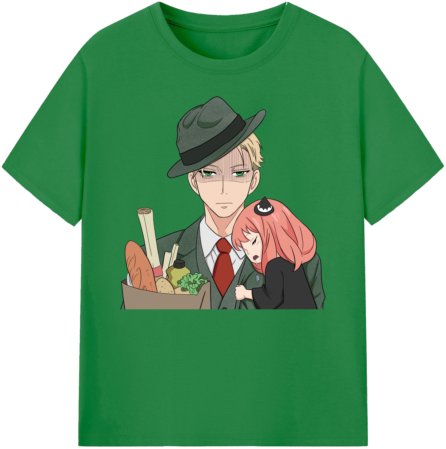 （画像用） SPY×FAMILY间谍家家酒 綿100％ メンズ半袖Tシャツ｜肌触りやわらか＆通気性