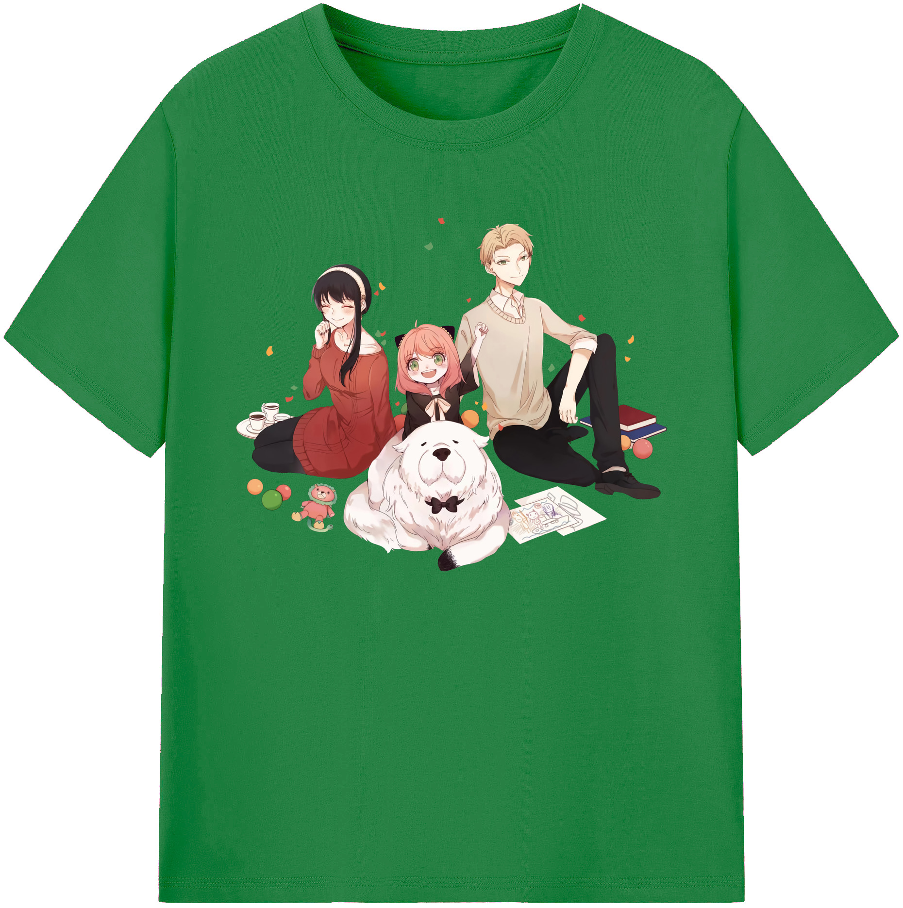 （画像用） SPY×FAMILY间谍家家酒 綿100％ メンズ半袖Tシャツ｜肌触りやわらか＆通気性