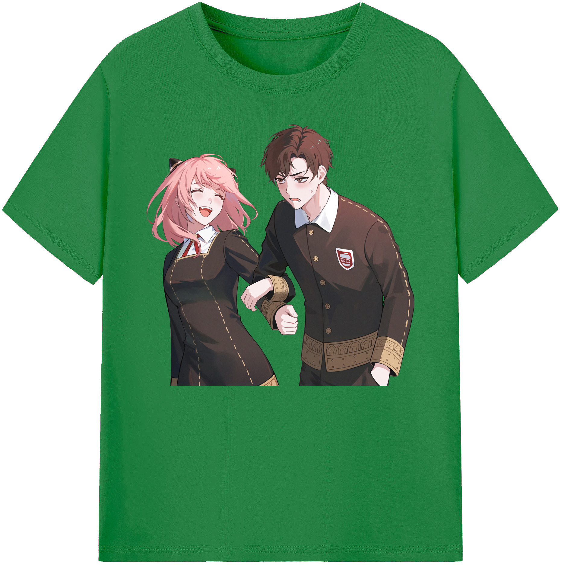 （画像用） SPY×FAMILY间谍家家酒 綿100％ メンズ半袖Tシャツ｜肌触りやわらか＆通気性
