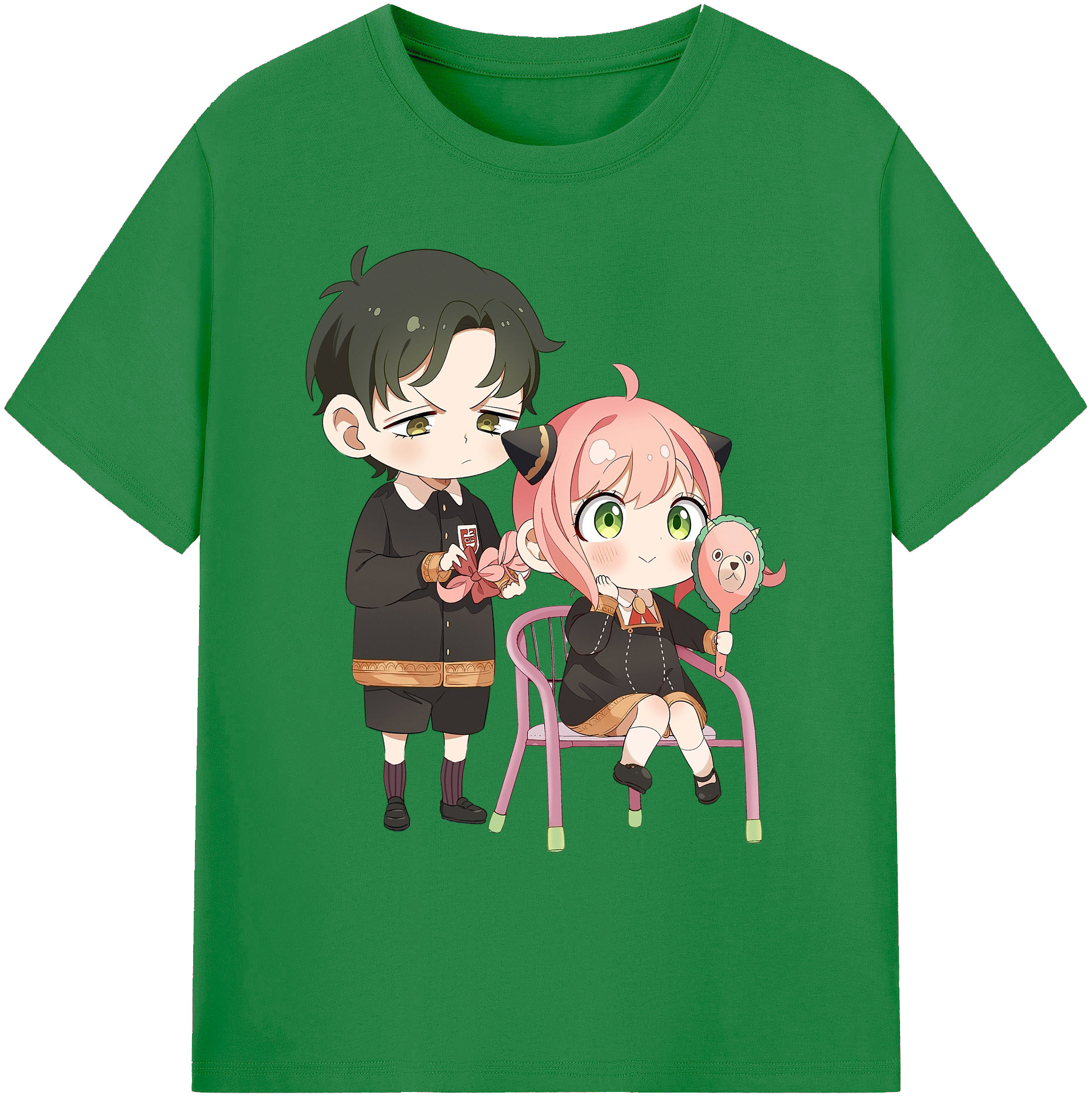 （画像用） SPY×FAMILY间谍家家酒 綿100％ メンズ半袖Tシャツ｜肌触りやわらか＆通気性