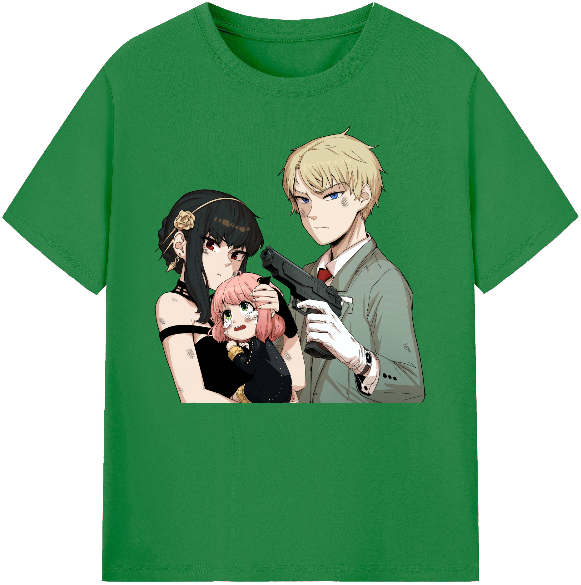 （画像用） SPY×FAMILY间谍家家酒 綿100％ メンズ半袖Tシャツ｜肌触りやわらか＆通気性