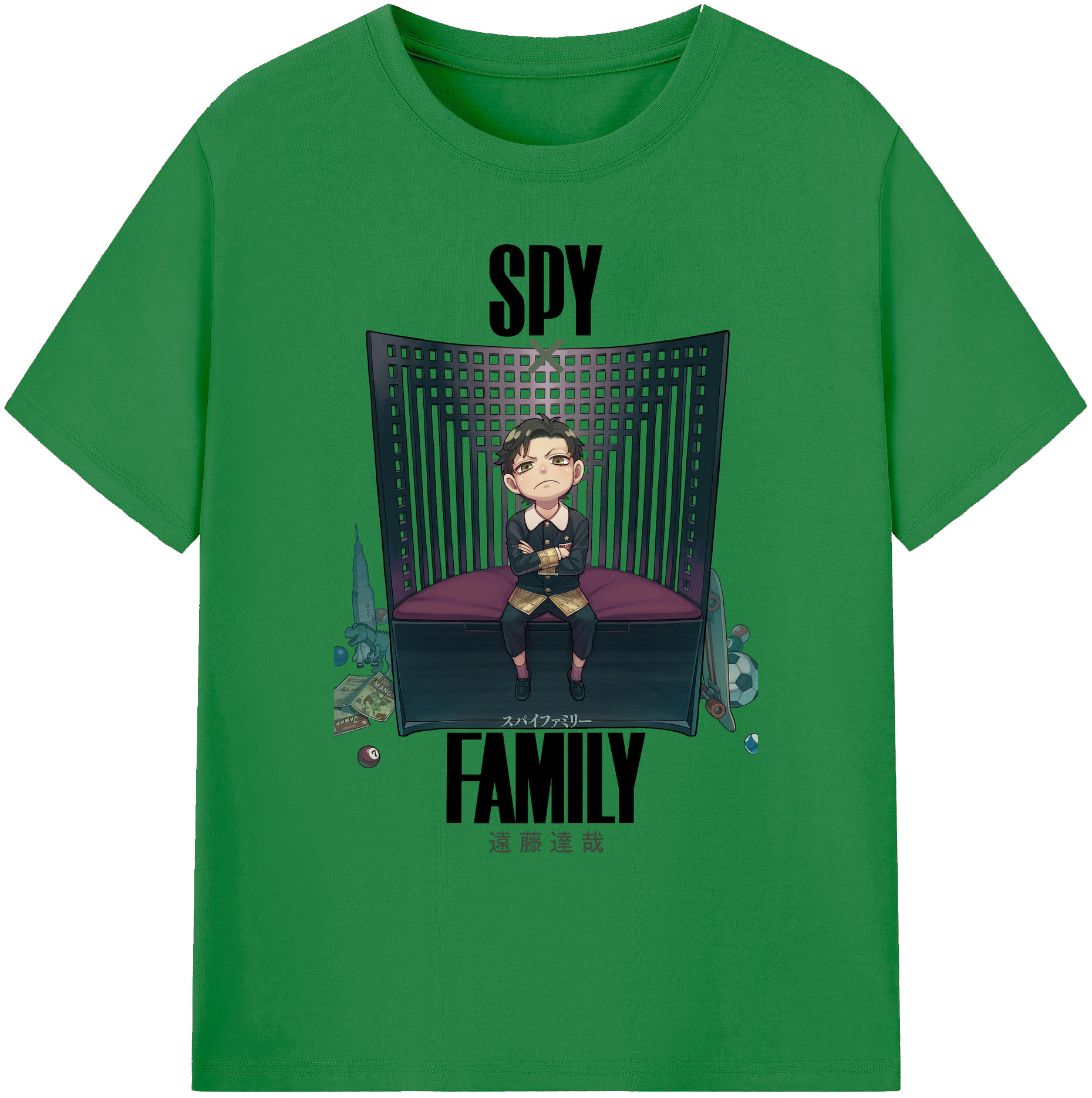 （画像用） SPY×FAMILY间谍家家酒 綿100％ メンズ半袖Tシャツ｜肌触りやわらか＆通気性