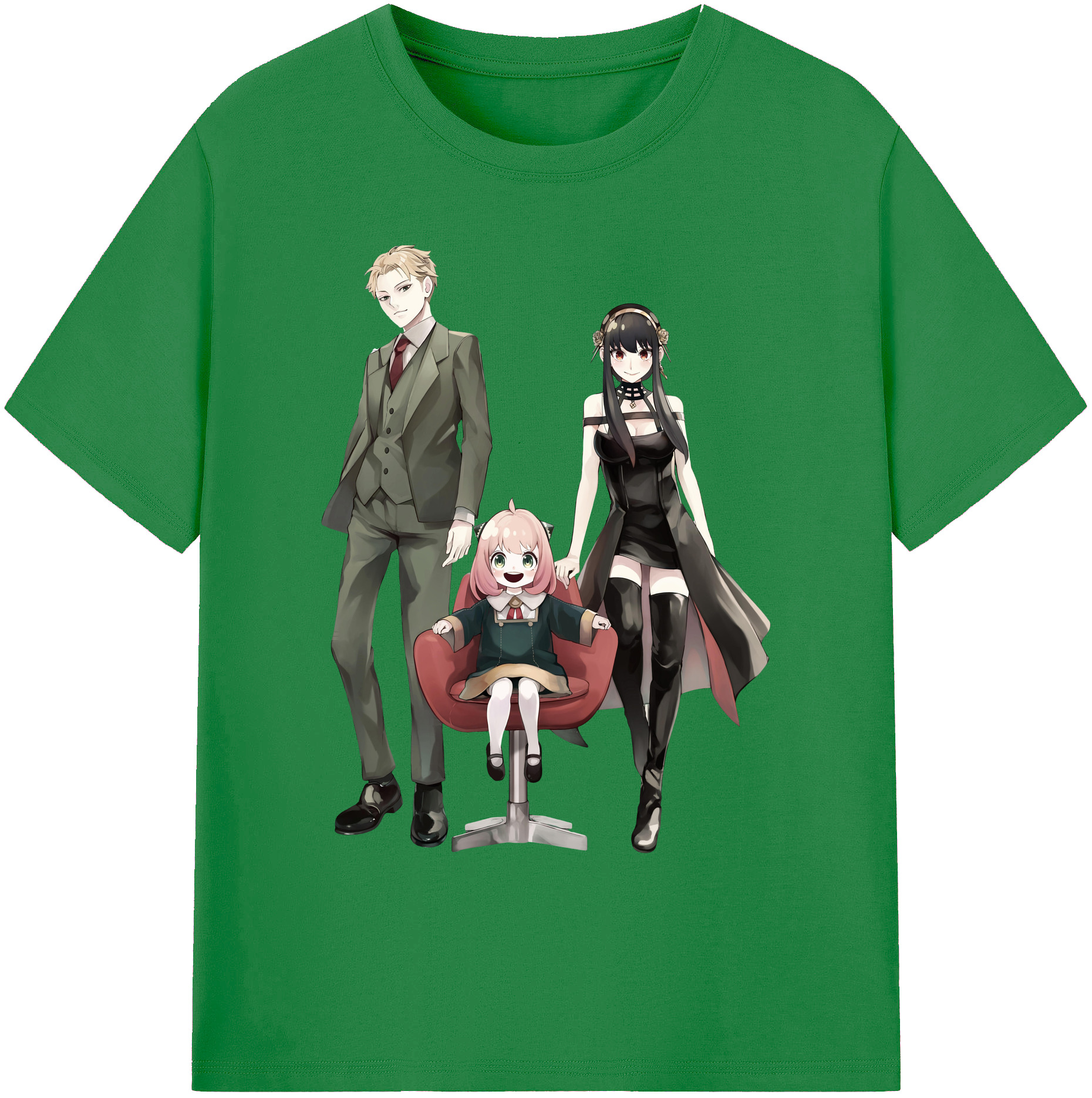 （画像用） SPY×FAMILY间谍家家酒 綿100％ メンズ半袖Tシャツ｜肌触りやわらか＆通気性