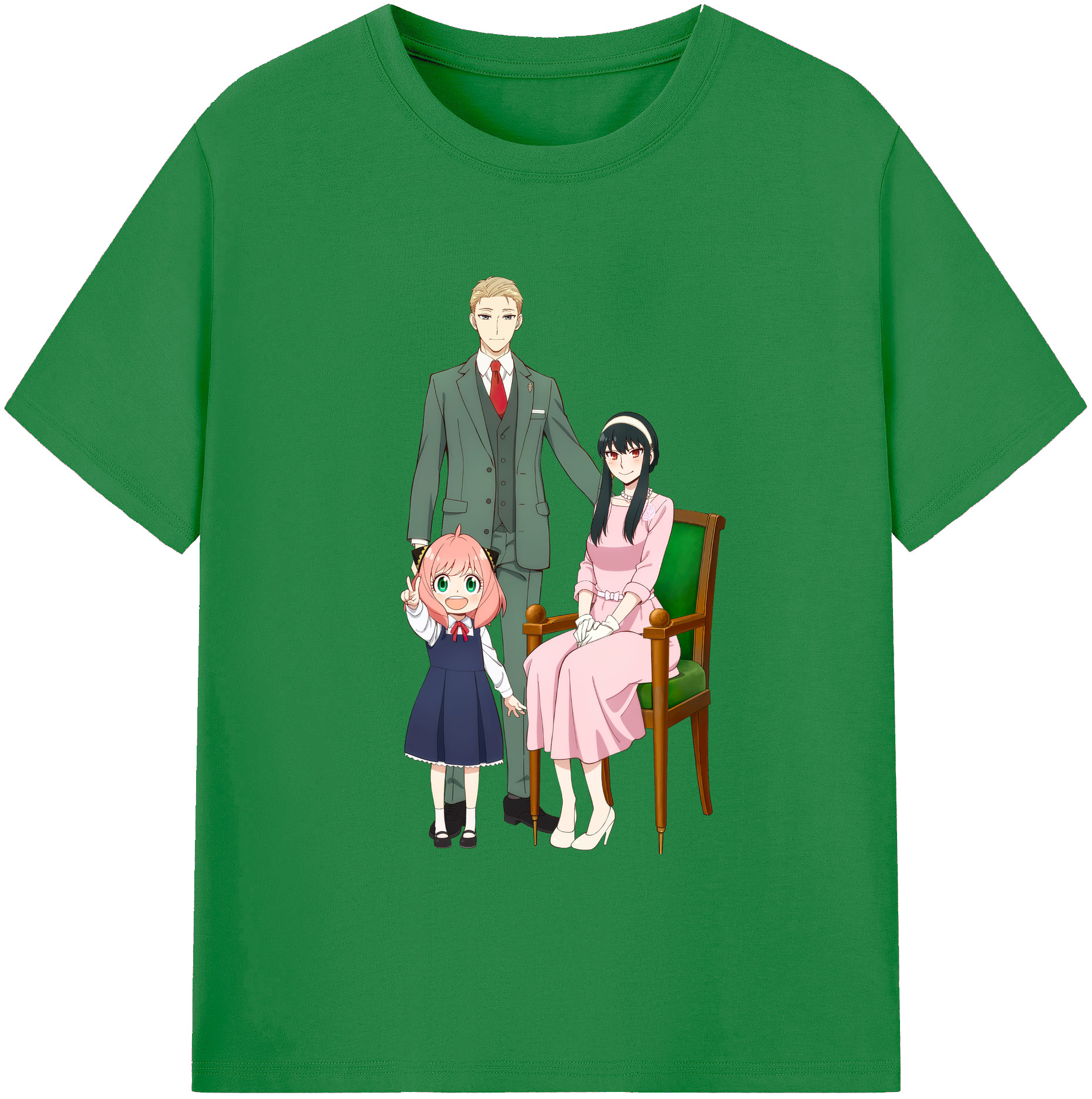 （画像用） SPY×FAMILY间谍家家酒 綿100％ メンズ半袖Tシャツ｜肌触りやわらか＆通気性