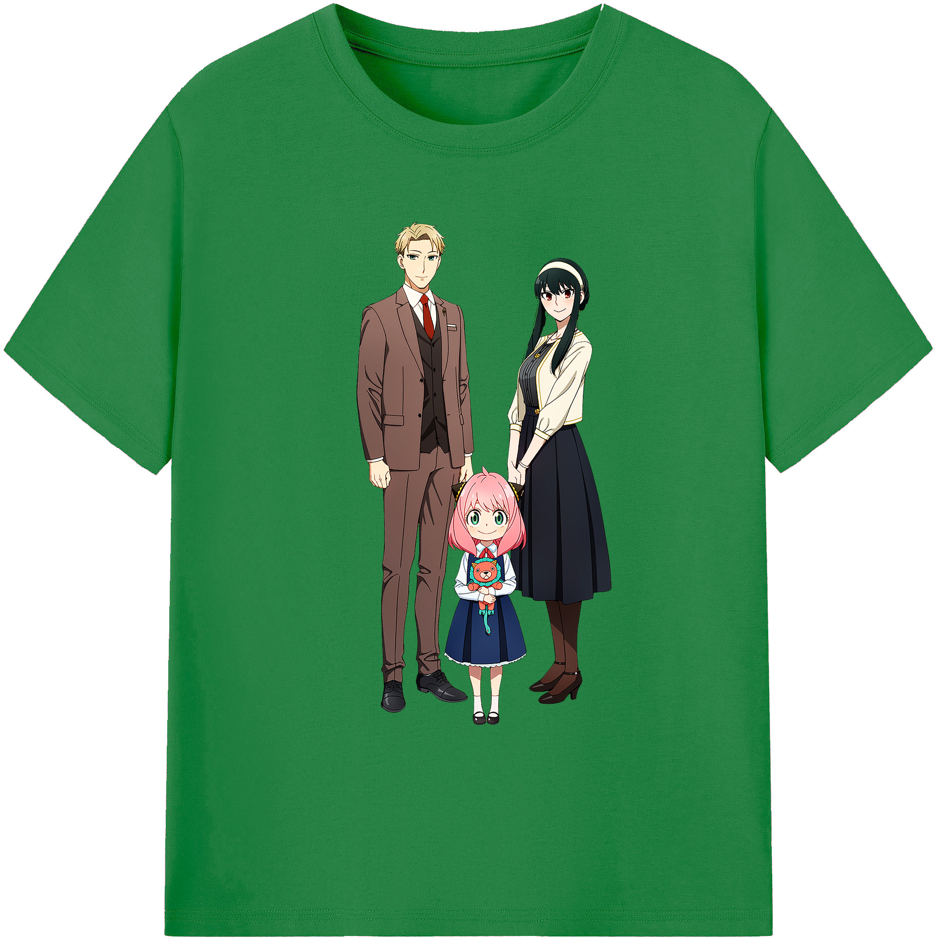 （画像用） SPY×FAMILY间谍家家酒 綿100％ メンズ半袖Tシャツ｜肌触りやわらか＆通気性