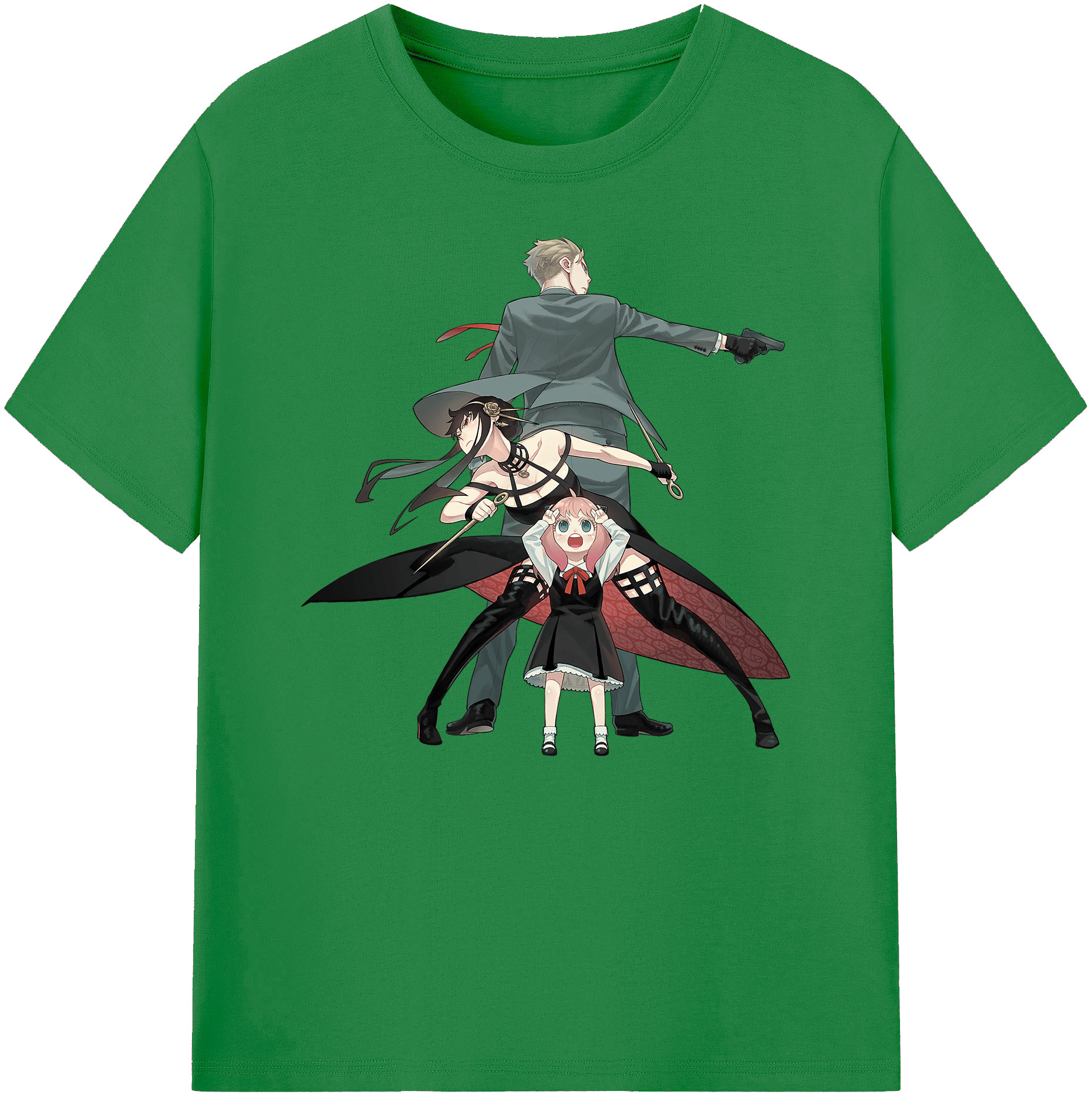 （画像用） SPY×FAMILY间谍家家酒 綿100％ メンズ半袖Tシャツ｜肌触りやわらか＆通気性
