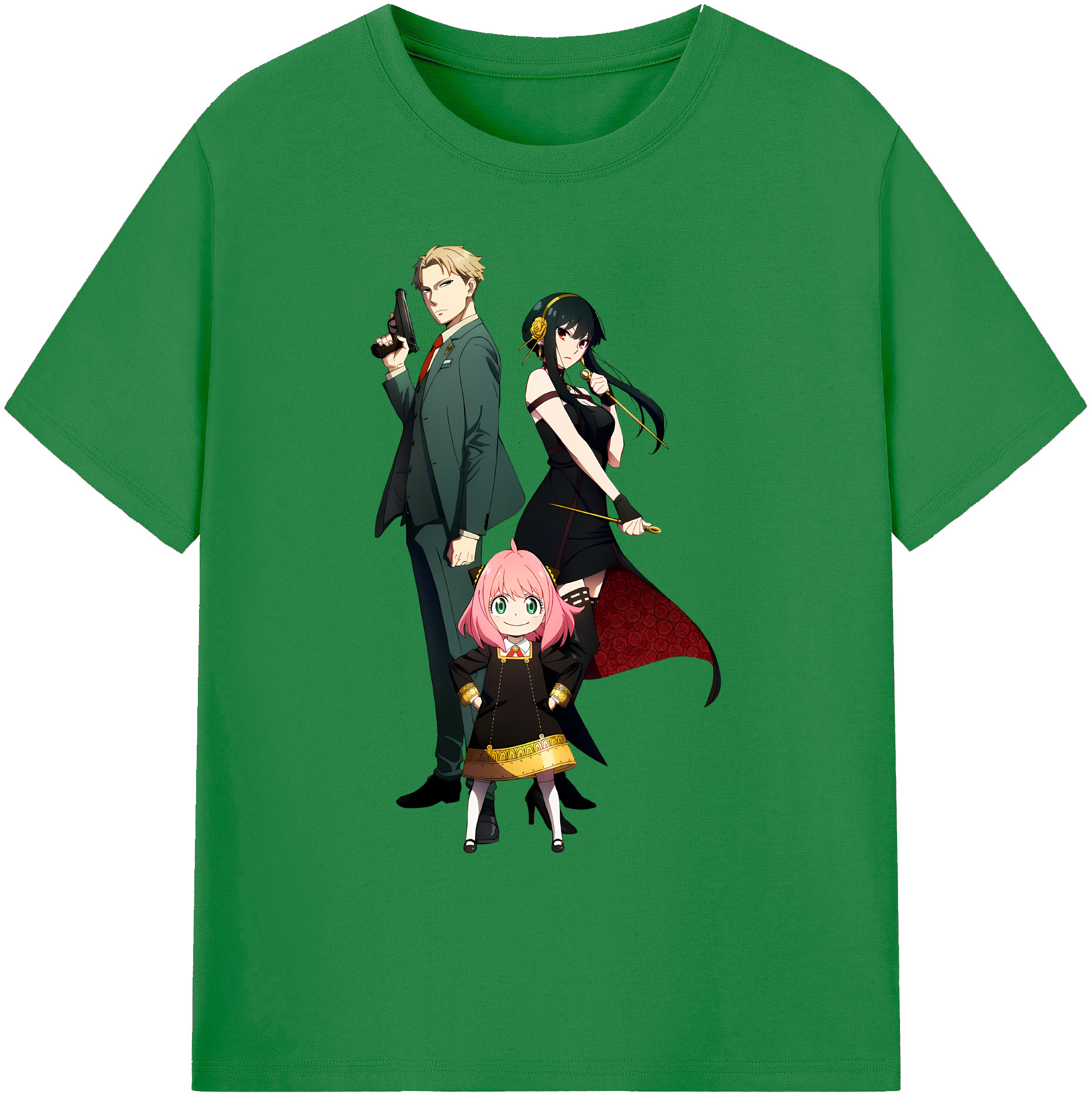 （画像用） SPY×FAMILY间谍家家酒 綿100％ メンズ半袖Tシャツ｜肌触りやわらか＆通気性