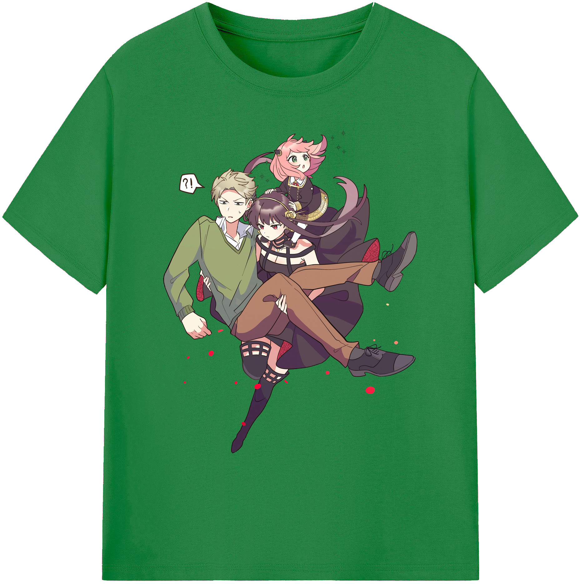 （画像用） SPY×FAMILY间谍家家酒 綿100％ メンズ半袖Tシャツ｜肌触りやわらか＆通気性