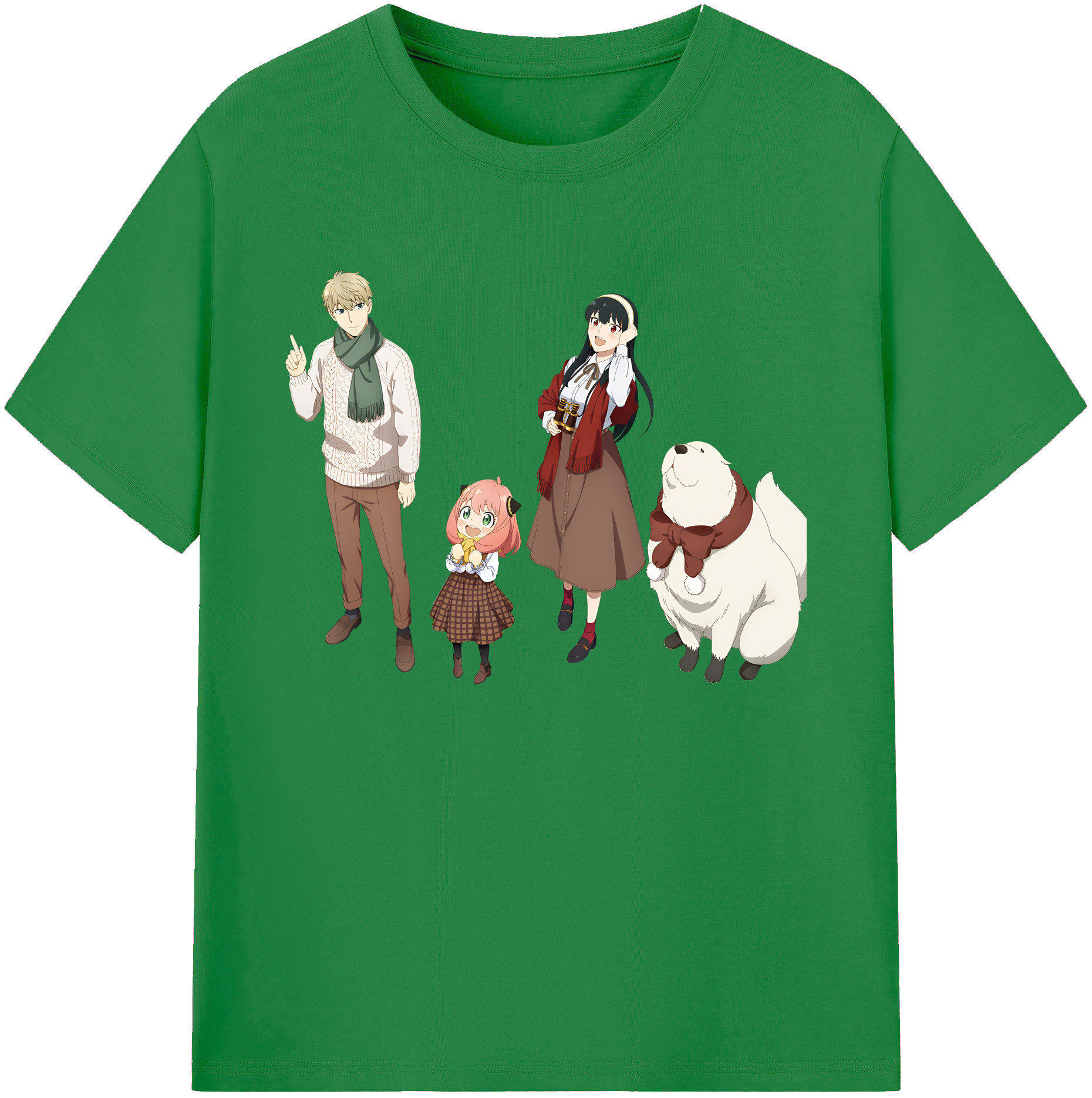 （画像用） SPY×FAMILY间谍家家酒 綿100％ メンズ半袖Tシャツ｜肌触りやわらか＆通気性